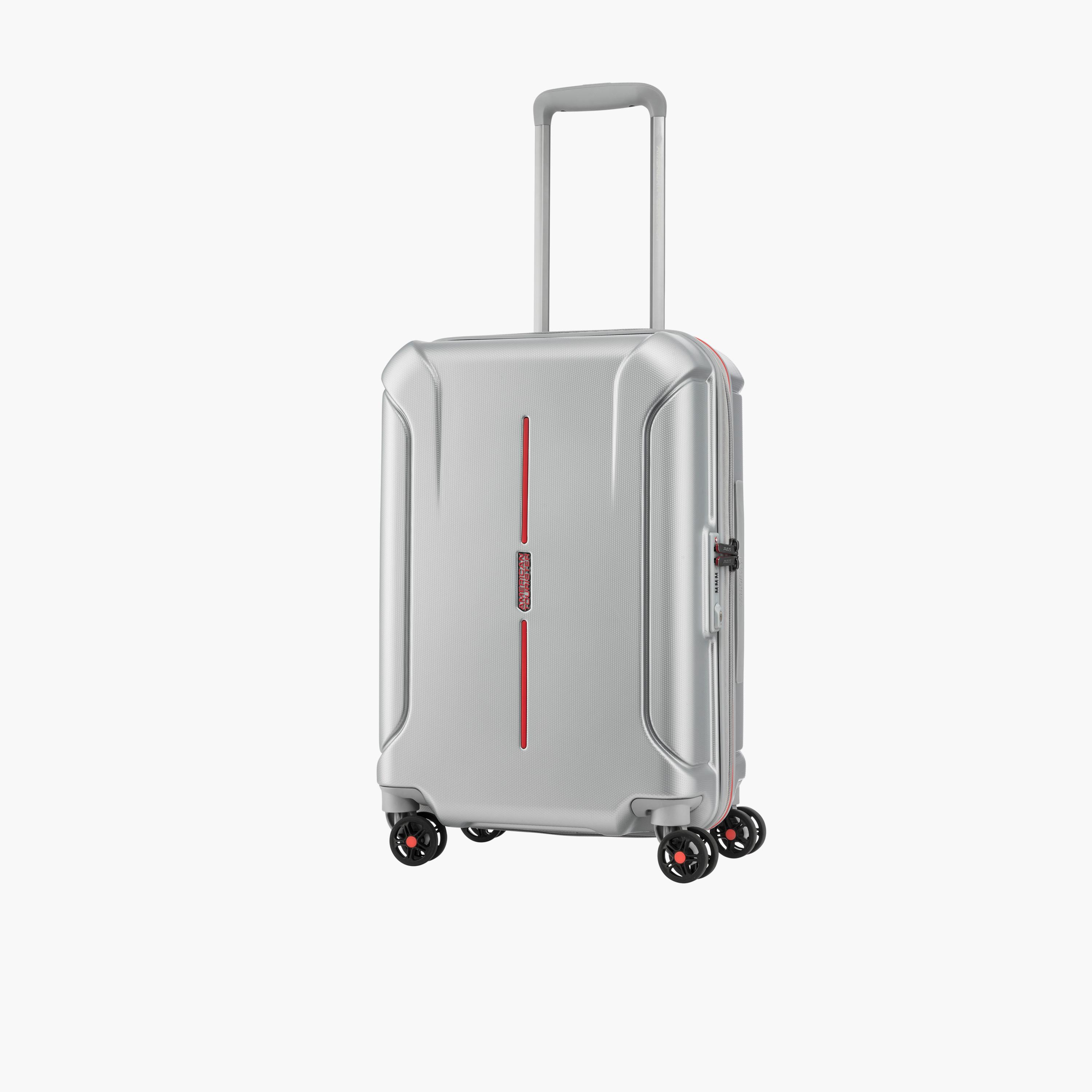 American Tourister Technum 55 CM Small Cabin Polycarbonate with ABS Hard-Sided 4-Wheeler Spinner Trolley Bag with TSA Lock-travel-luggagesandbags-luggage-image-1