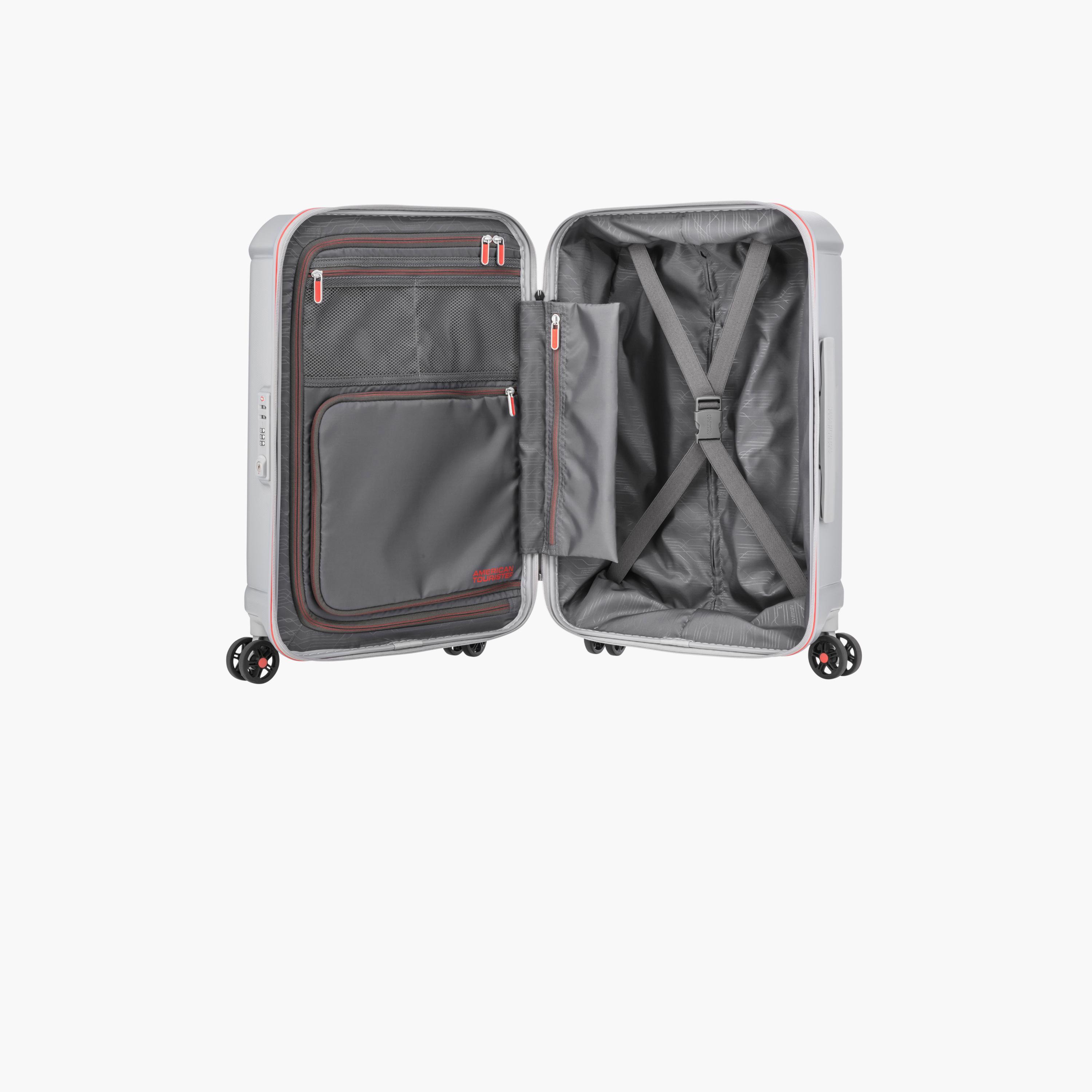 American Tourister Technum 55 CM Small Cabin Polycarbonate with ABS Hard-Sided 4-Wheeler Spinner Trolley Bag with TSA Lock-travel-luggagesandbags-luggage-image-5