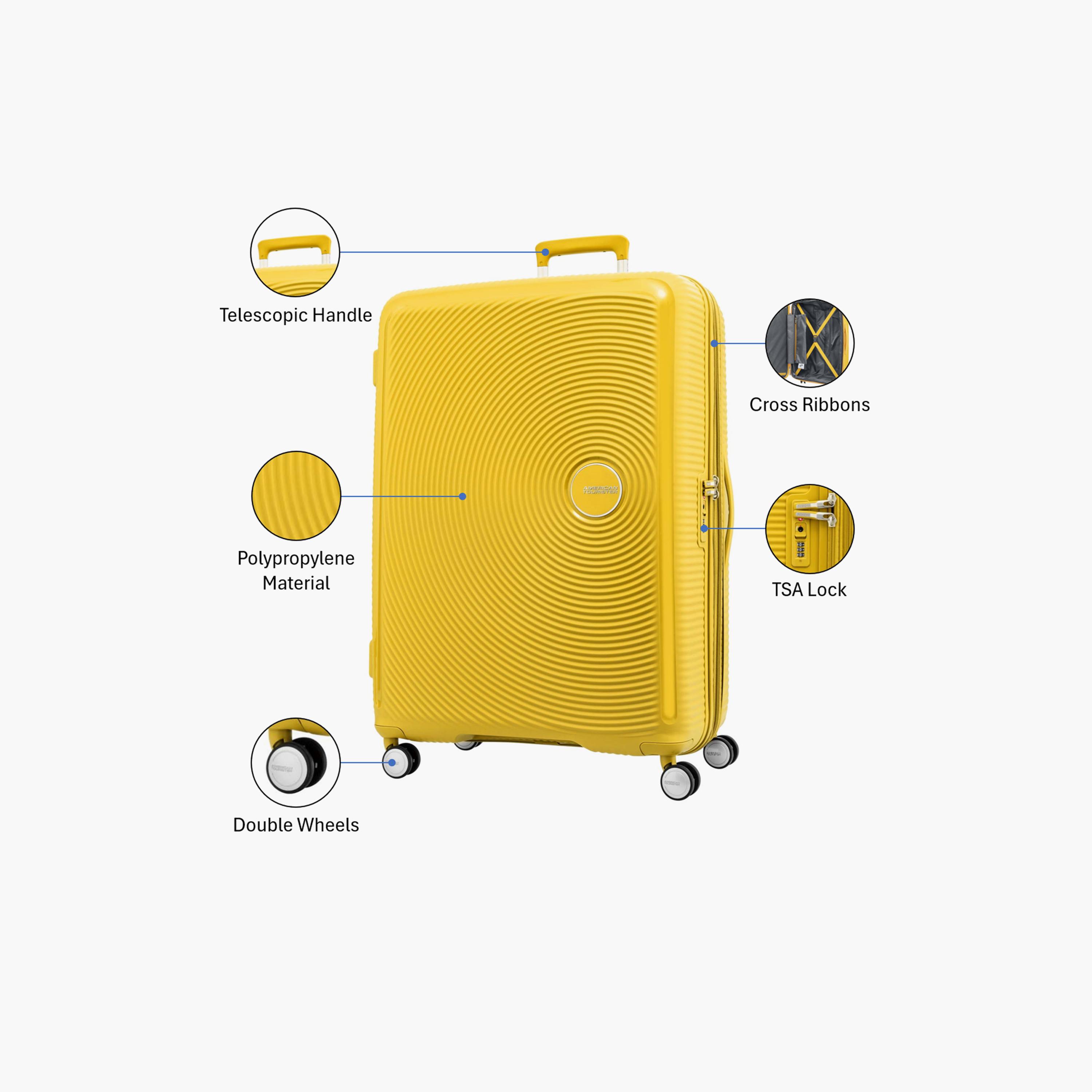 American Tourister Curio 55 CM Small Cabin Polypropylene Hard-Sided 4-Wheeler Spinner Trolley Bag with TSA Lock-travel-luggagesandbags-luggage-image-3