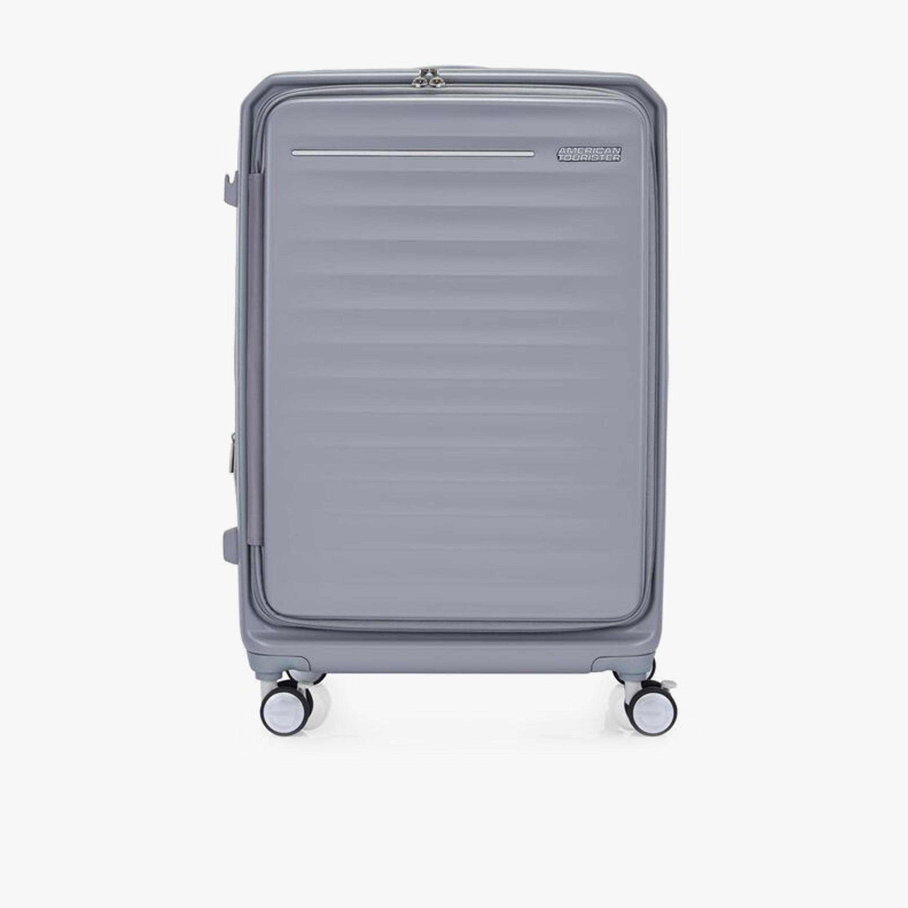 American Tourister Frontec 79 CM Large Check-in Polycarbonate with ABS Hard-Sided 4-Wheeler Spinner Trolley Bag with TSA Lock-travel-luggagesandbags-luggage-image-1