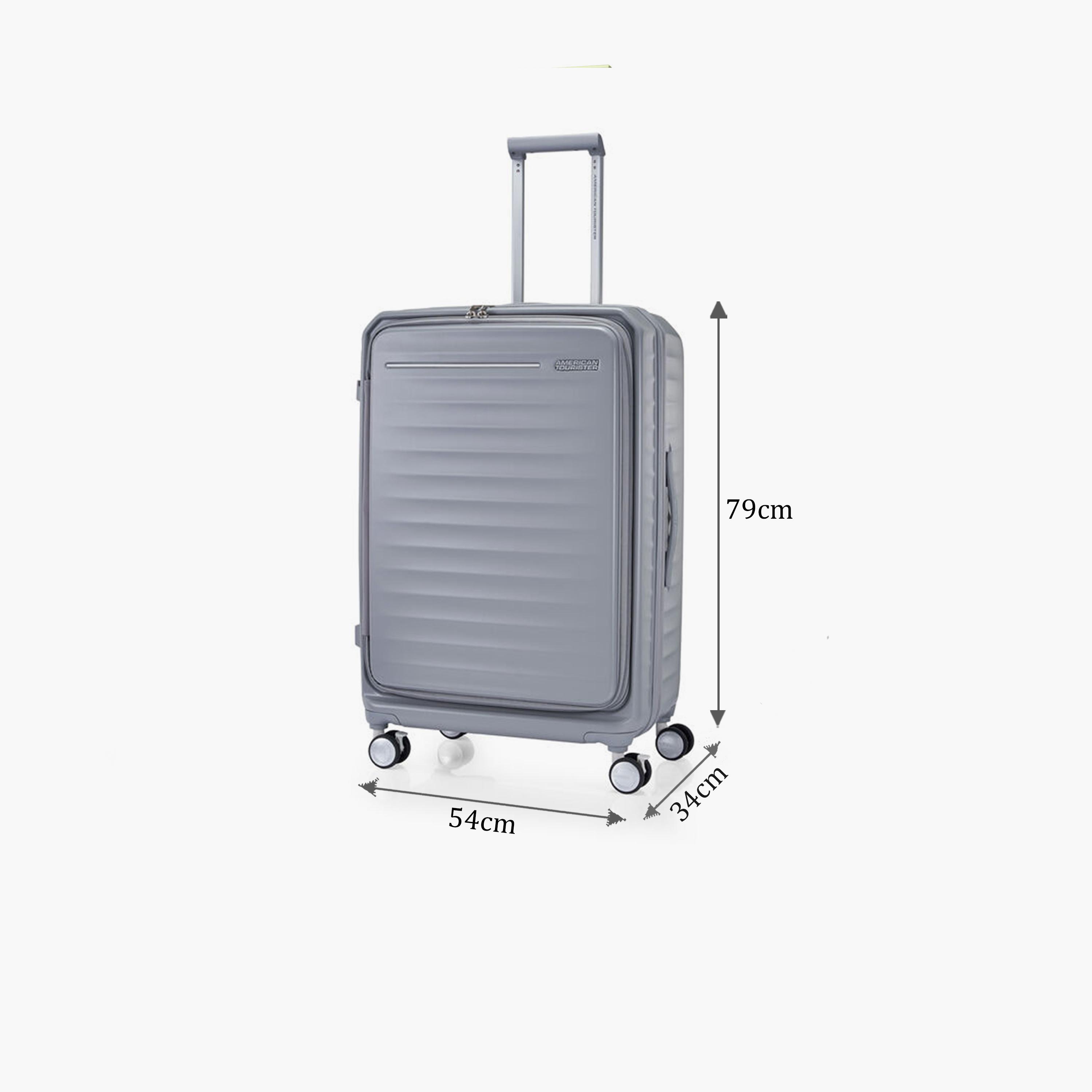 American Tourister Frontec 79 CM Large Check-in Polycarbonate with ABS Hard-Sided 4-Wheeler Spinner Trolley Bag with TSA Lock-travel-luggagesandbags-luggage-image-2