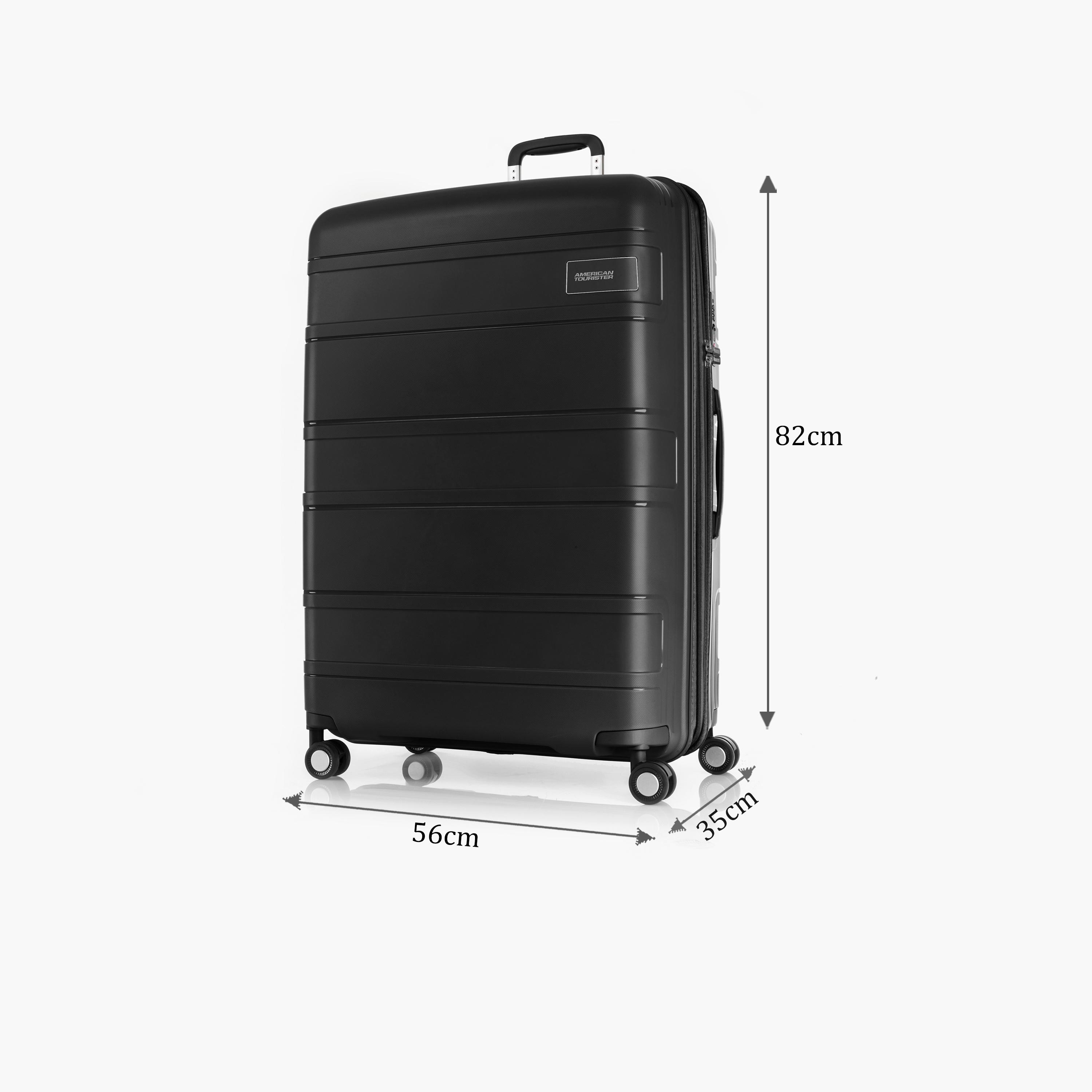 American Tourister Litevlo 82 CM Large Check-in Polypropylene Hard-Sided 4-Wheeler Spinner Trolley Bag with TSA Lock-travel-luggagesandbags-luggage-image-2
