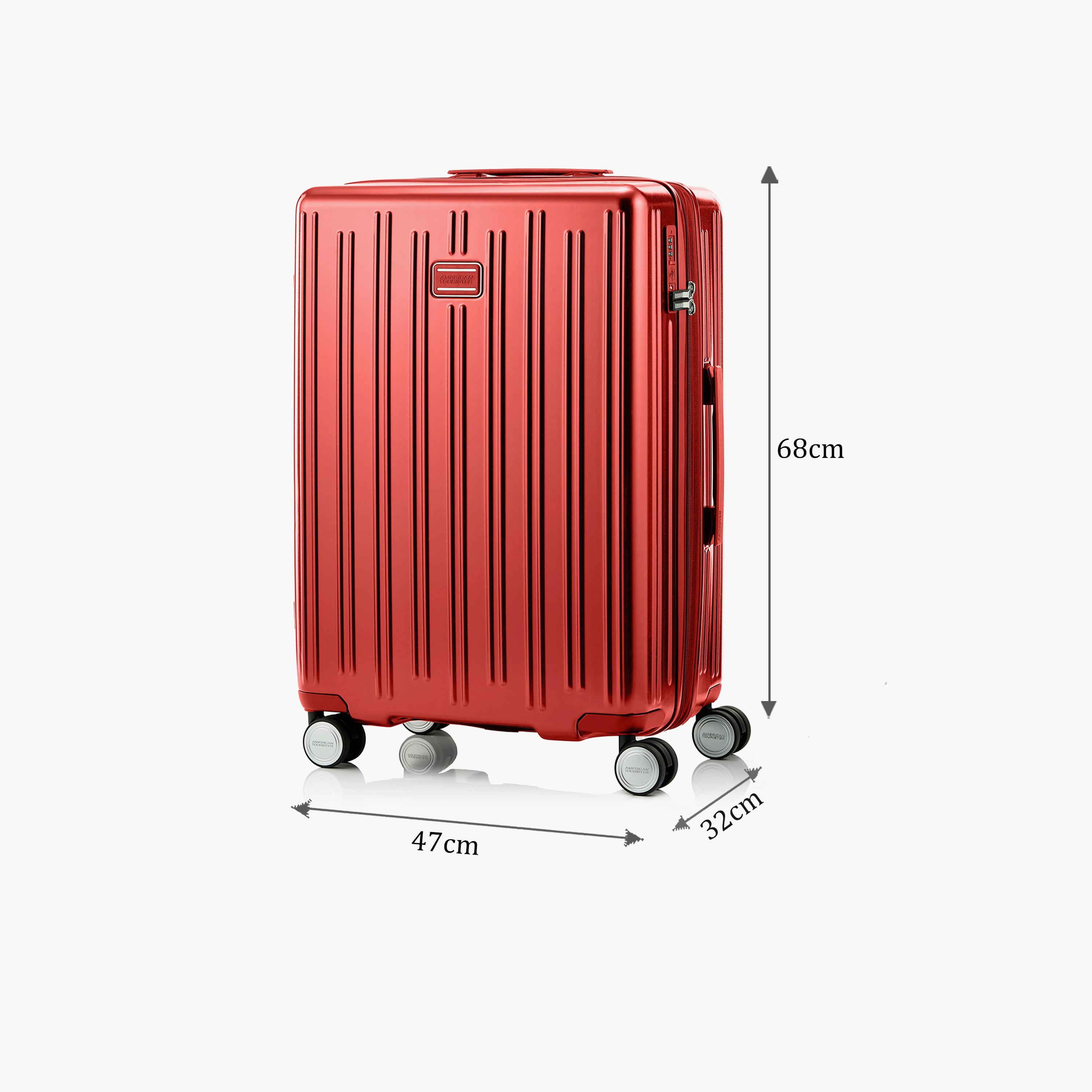 American Tourister Reggio 68 CM Medium Check-in Polycarbonate with ABS Hard-Sided 4-Wheeler Spinner Trolley Bag with TSA Lock-travel-luggagesandbags-luggage-image-2