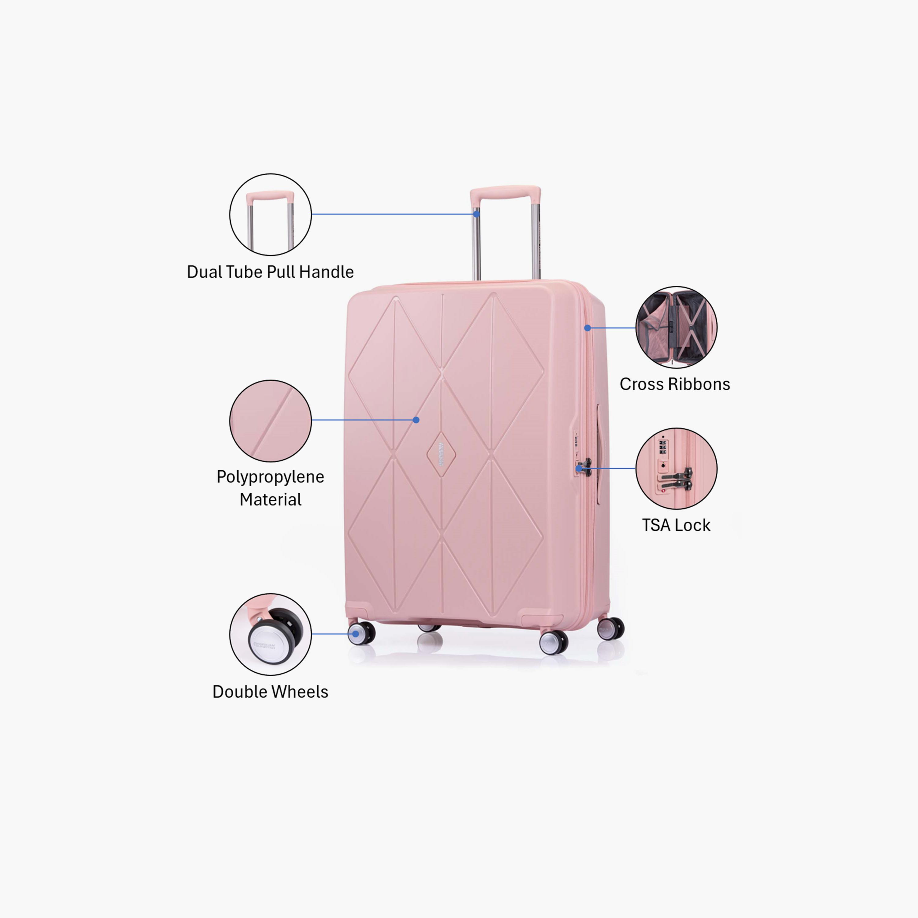 American Tourister Argyle 81 CM Large Check-in Polypropylene Hard-Sided 4-Wheeler Spinner Trolley Bag with TSA Lock-travel-luggagesandbags-luggage-image-3