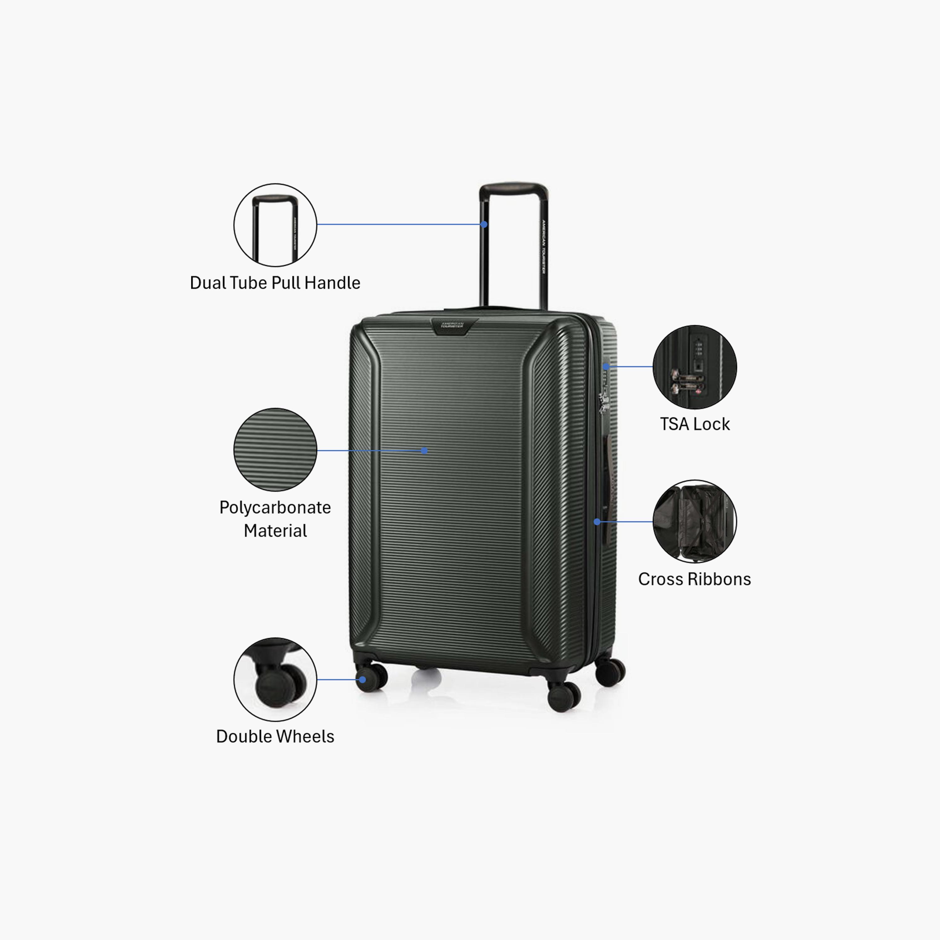 American Tourister Robotech 81 CM Large Check-in Polycarbonate with ABS Hard-Sided 4-Wheeler Spinner Trolley Bag with TSA Lock-travel-luggagesandbags-luggage-image-3