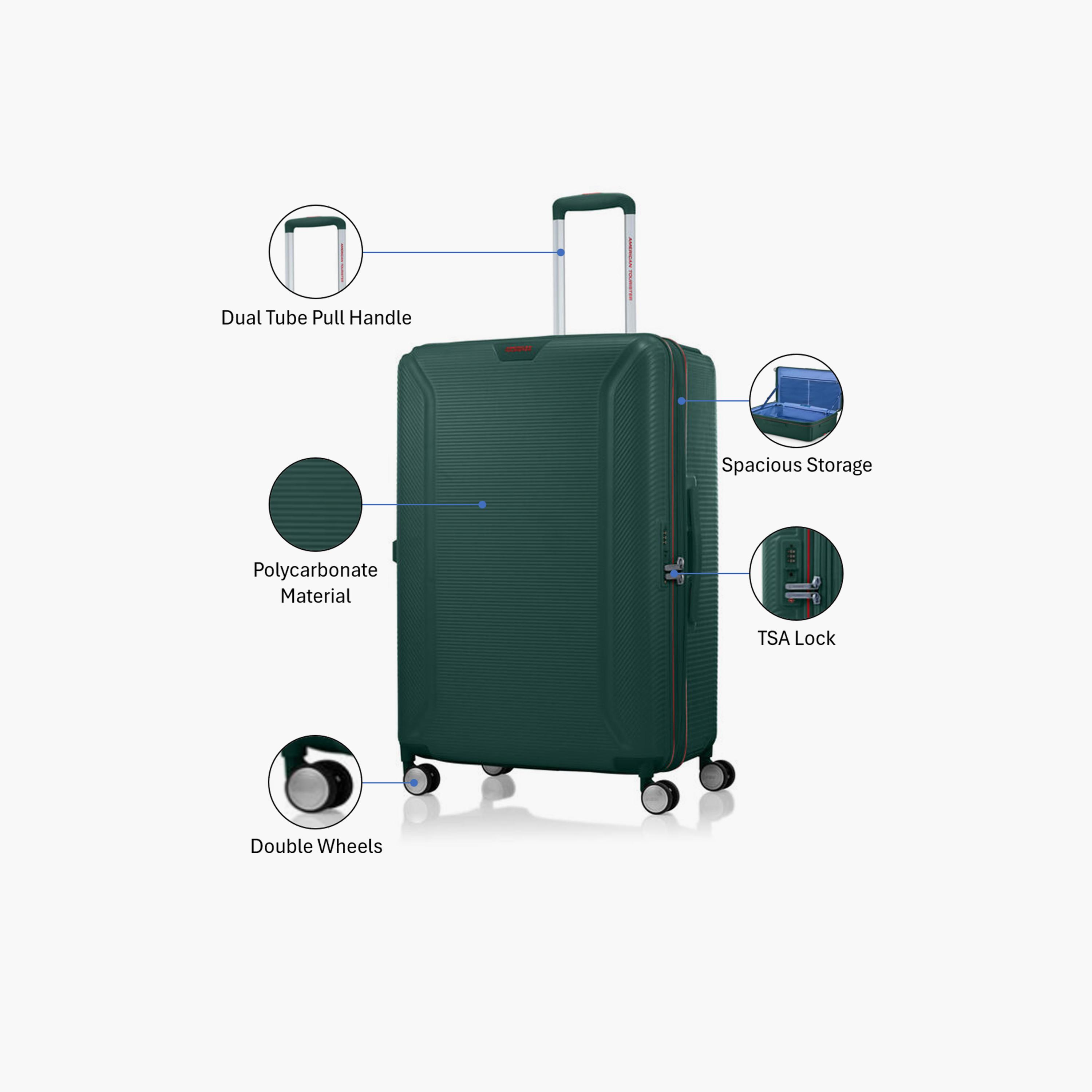 American Tourister Robotech 81 CM Large Check-in Polycarbonate with ABS Hard-Sided 4-Wheeler Spinner Trolley Bag with TSA Lock-travel-luggagesandbags-luggage-image-3