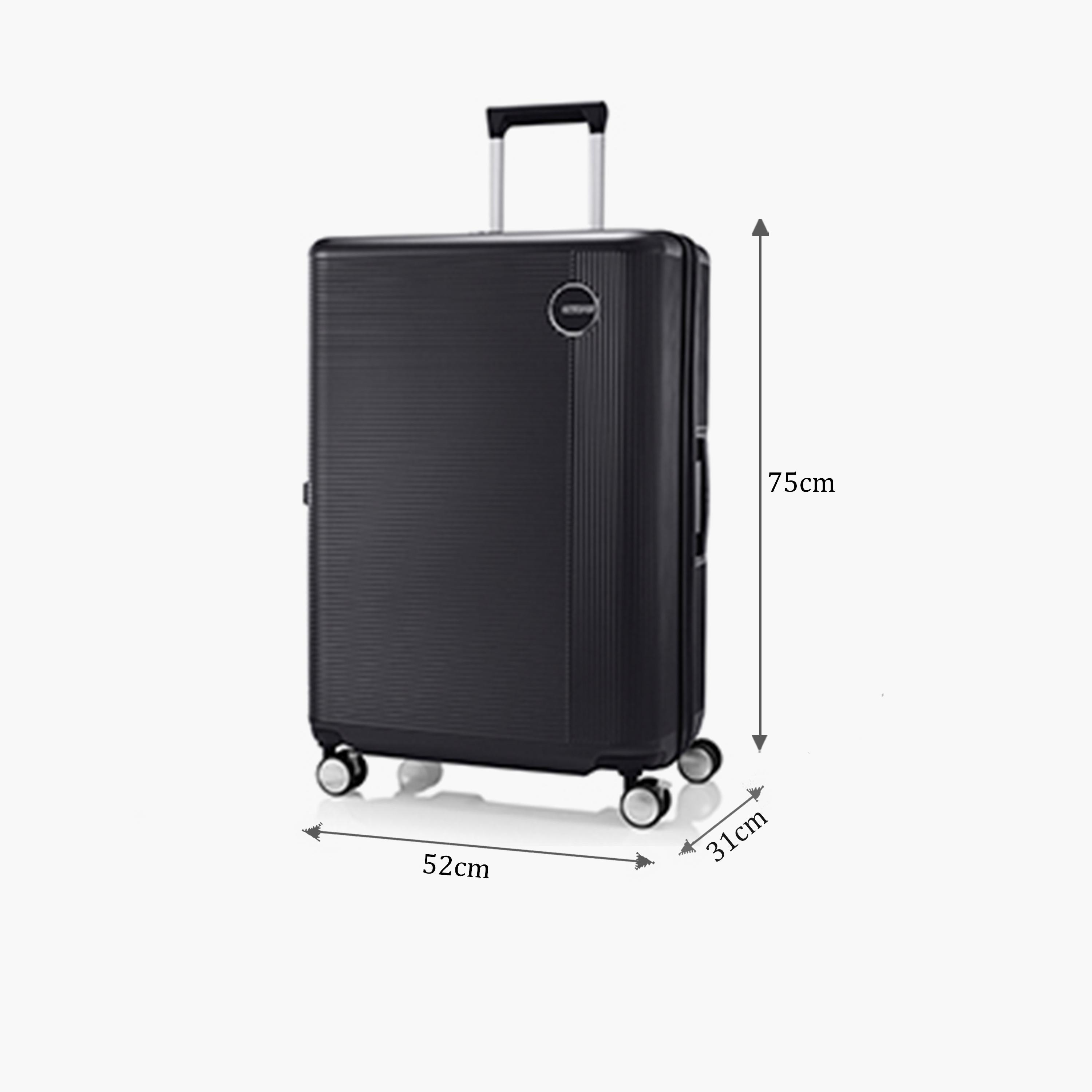 American Tourister Gemina Pro 75 CM Large Check-in Polycarbonate with ABS Hard-Sided 4-Wheeler Spinner Trolley Bag with TSA Lock-travel-luggagesandbags-luggage-image-2