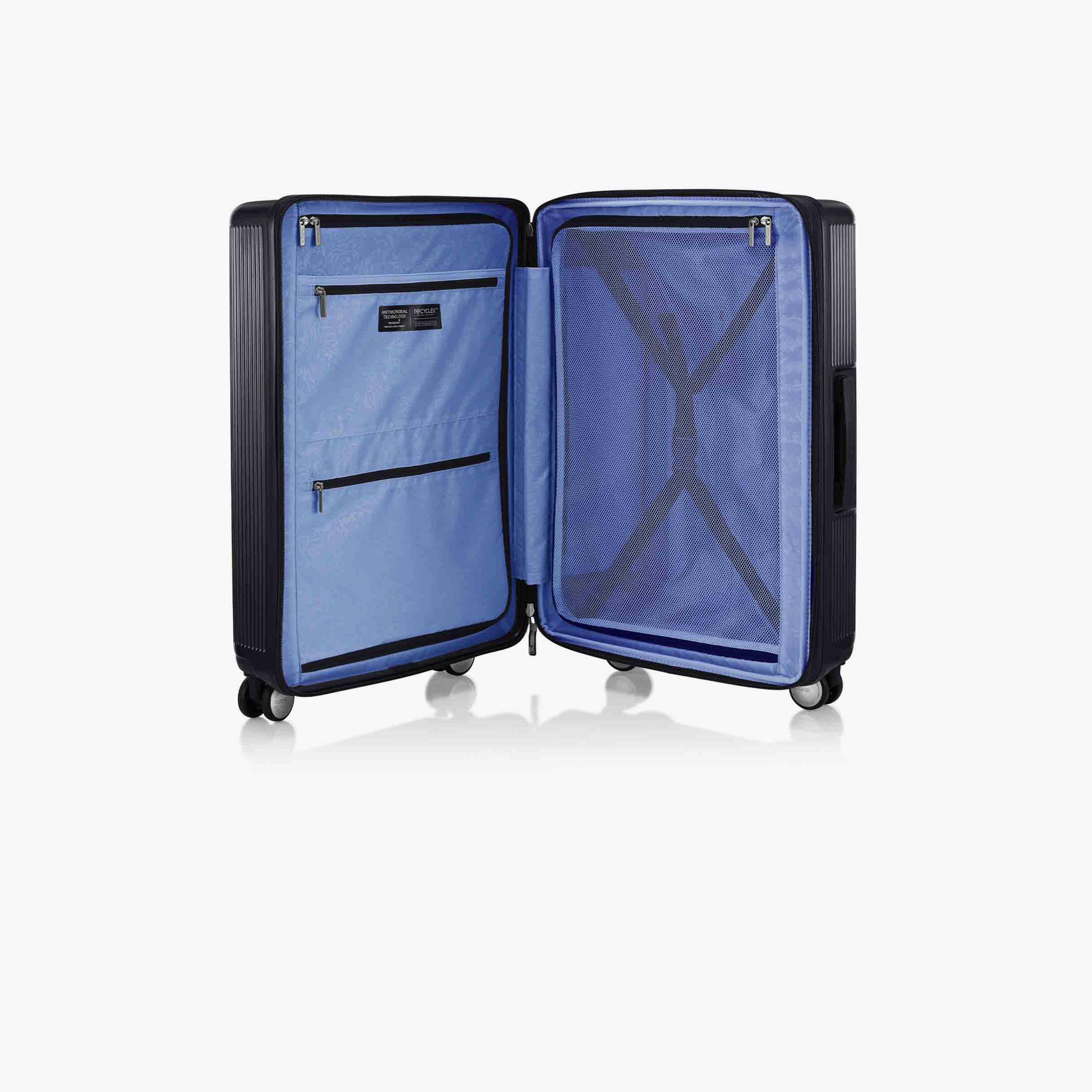 American Tourister Gemina Pro 65 CM Medium Check-in Polycarbonate with ABS Hard-Sided 4-Wheeler Spinner Trolley Bag with TSA Lock-travel-luggagesandbags-luggage-image-7
