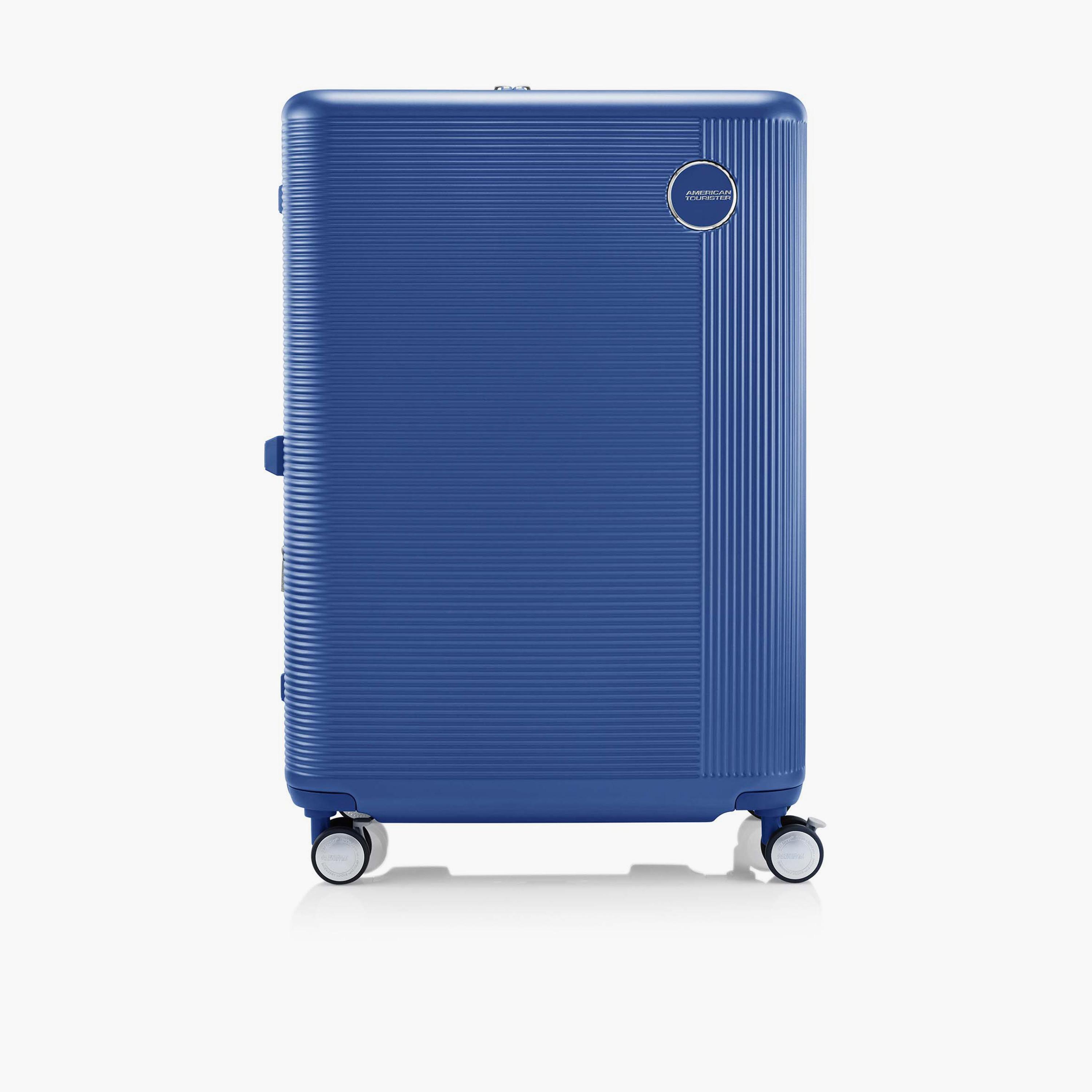 American Tourister Gemina Pro 75 CM Large Check-in Polycarbonate with ABS Hard-Sided 4-Wheeler Spinner Trolley Bag with TSA Lock-travel-luggagesandbags-luggage-image-1