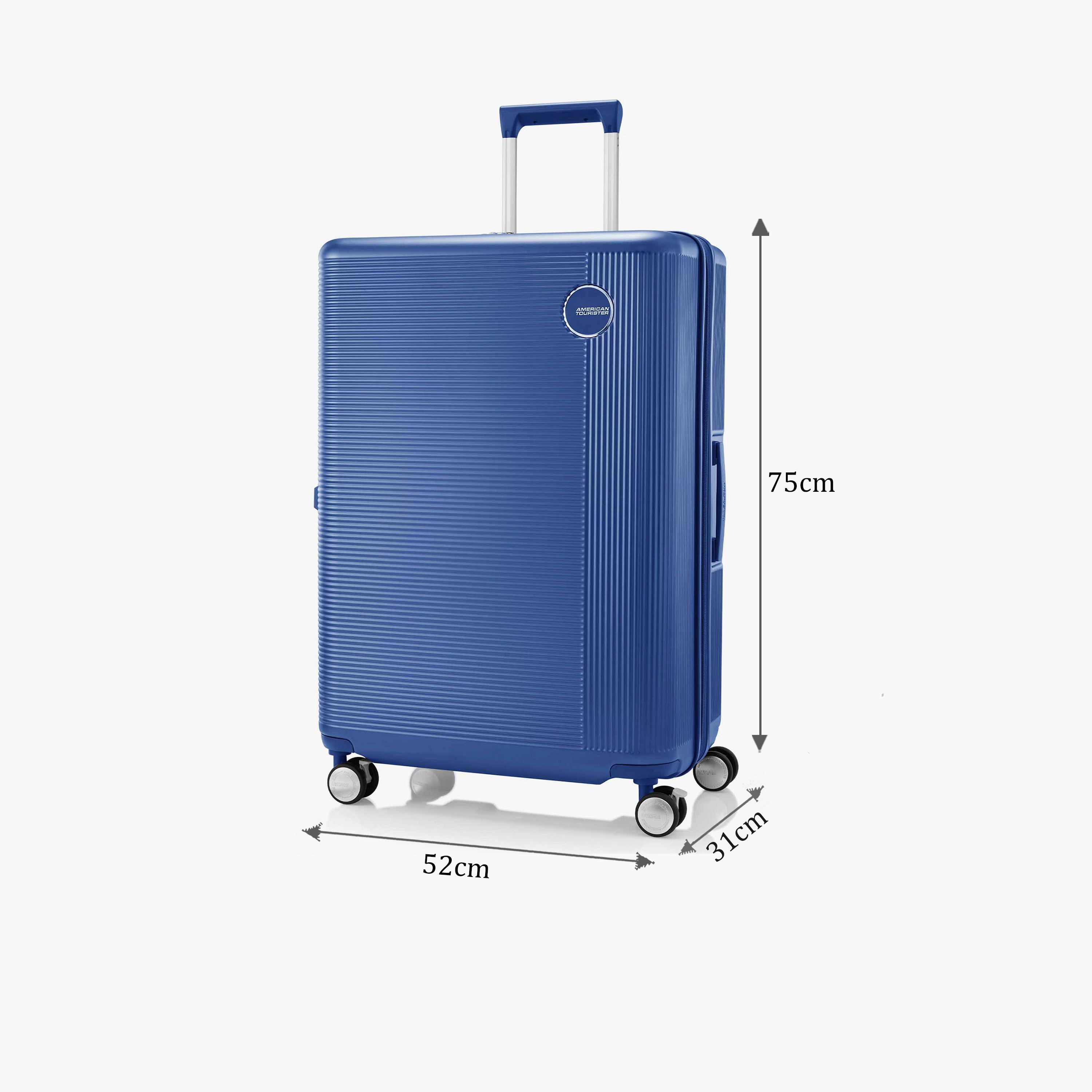 American Tourister Gemina Pro 75 CM Large Check-in Polycarbonate with ABS Hard-Sided 4-Wheeler Spinner Trolley Bag with TSA Lock-travel-luggagesandbags-luggage-image-2
