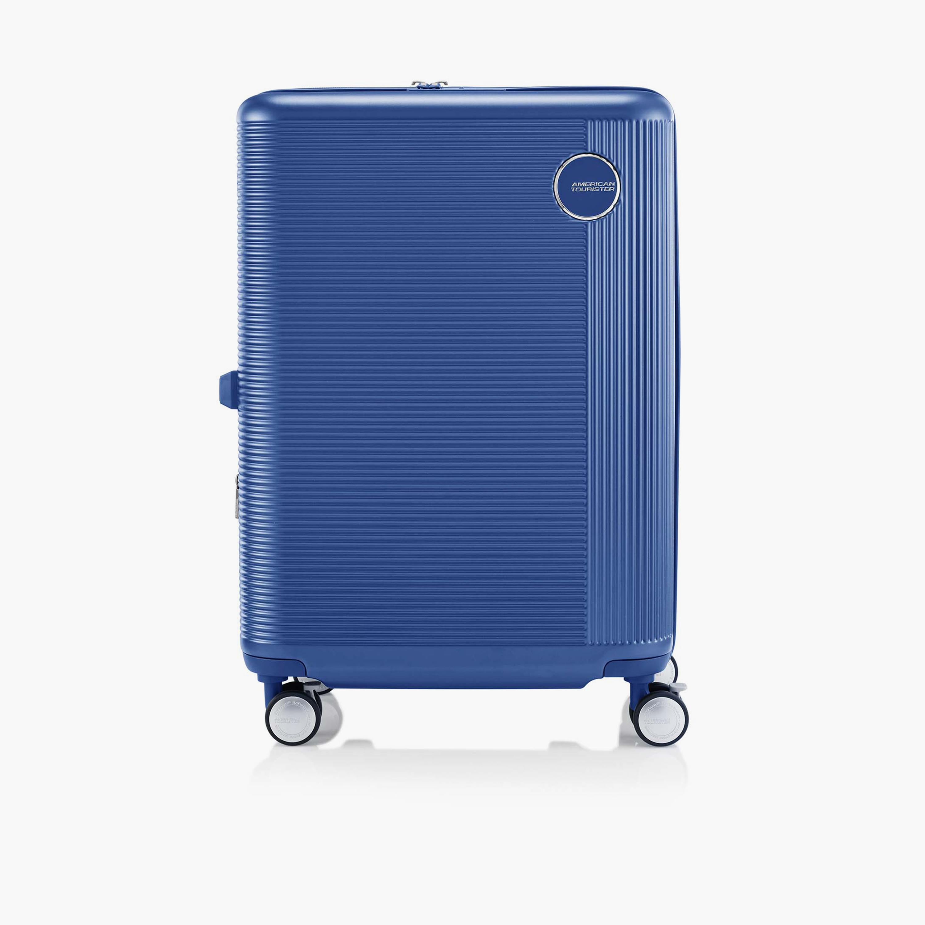 American Tourister Gemina Pro 65 CM Medium Check-in Polycarbonate with ABS Hard-Sided 4-Wheeler Spinner Trolley Bag with TSA Lock-travel-luggagesandbags-luggage-image-1