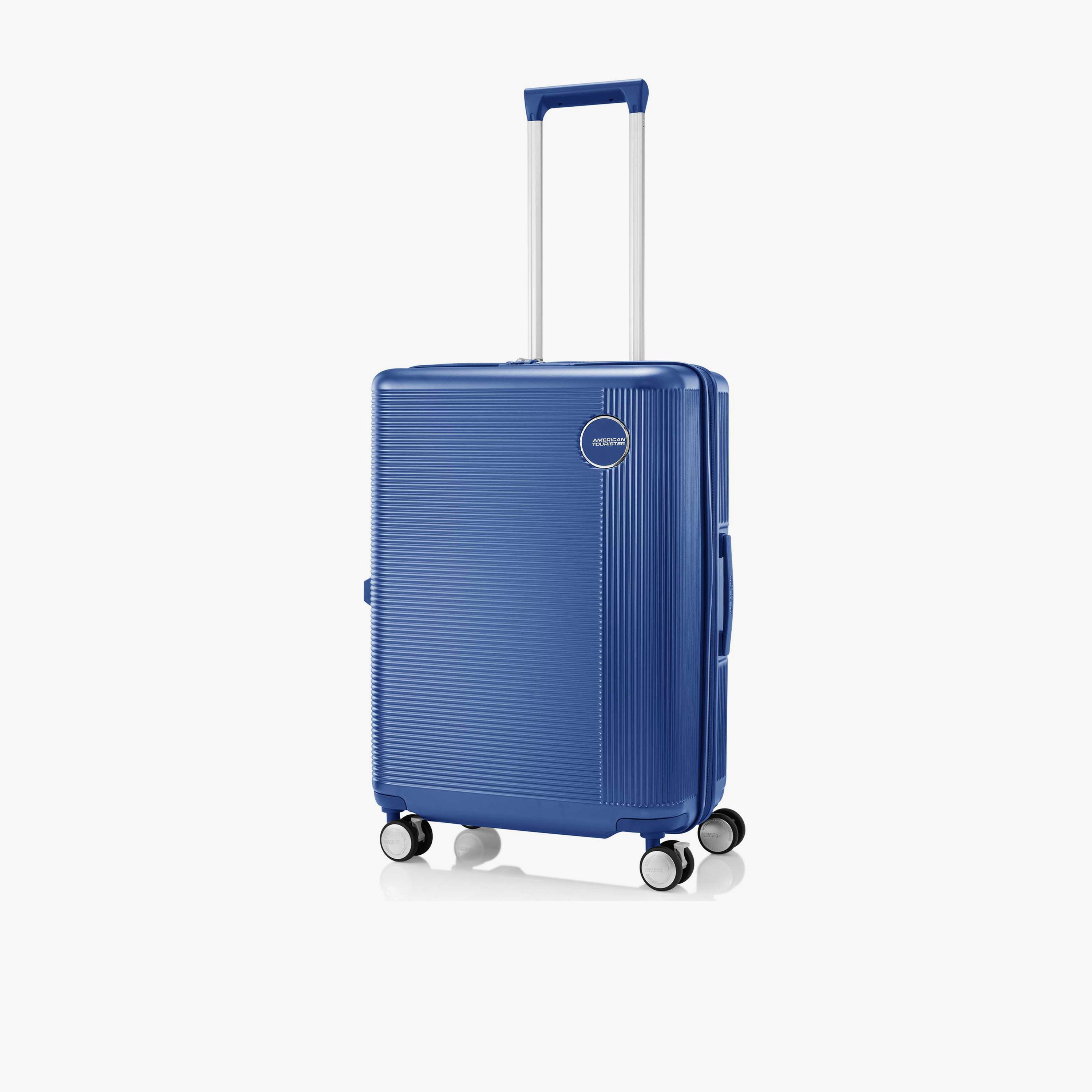 American Tourister Gemina Pro 65 CM Medium Check-in Polycarbonate with ABS Hard-Sided 4-Wheeler Spinner Trolley Bag with TSA Lock-travel-luggagesandbags-luggage-image-5