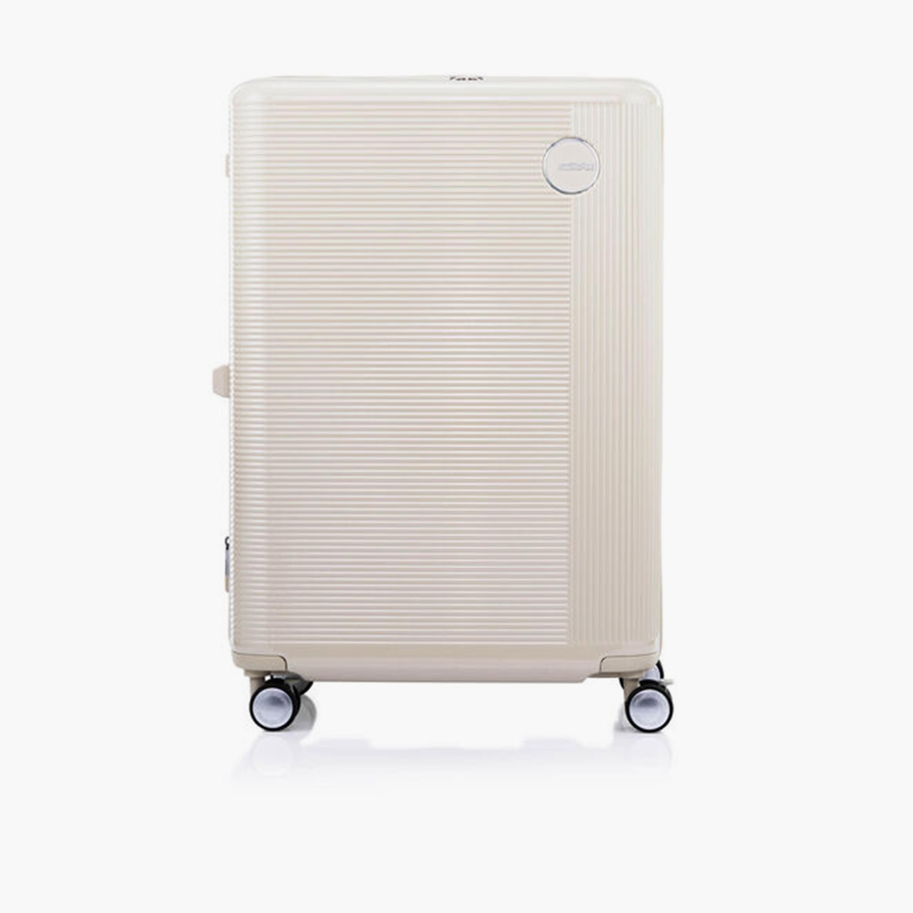 American Tourister Gemina Pro 75 CM Large Check-in Polycarbonate with ABS Hard-Sided 4-Wheeler Spinner Trolley Bag with TSA Lock-travel-luggagesandbags-luggage-image-1