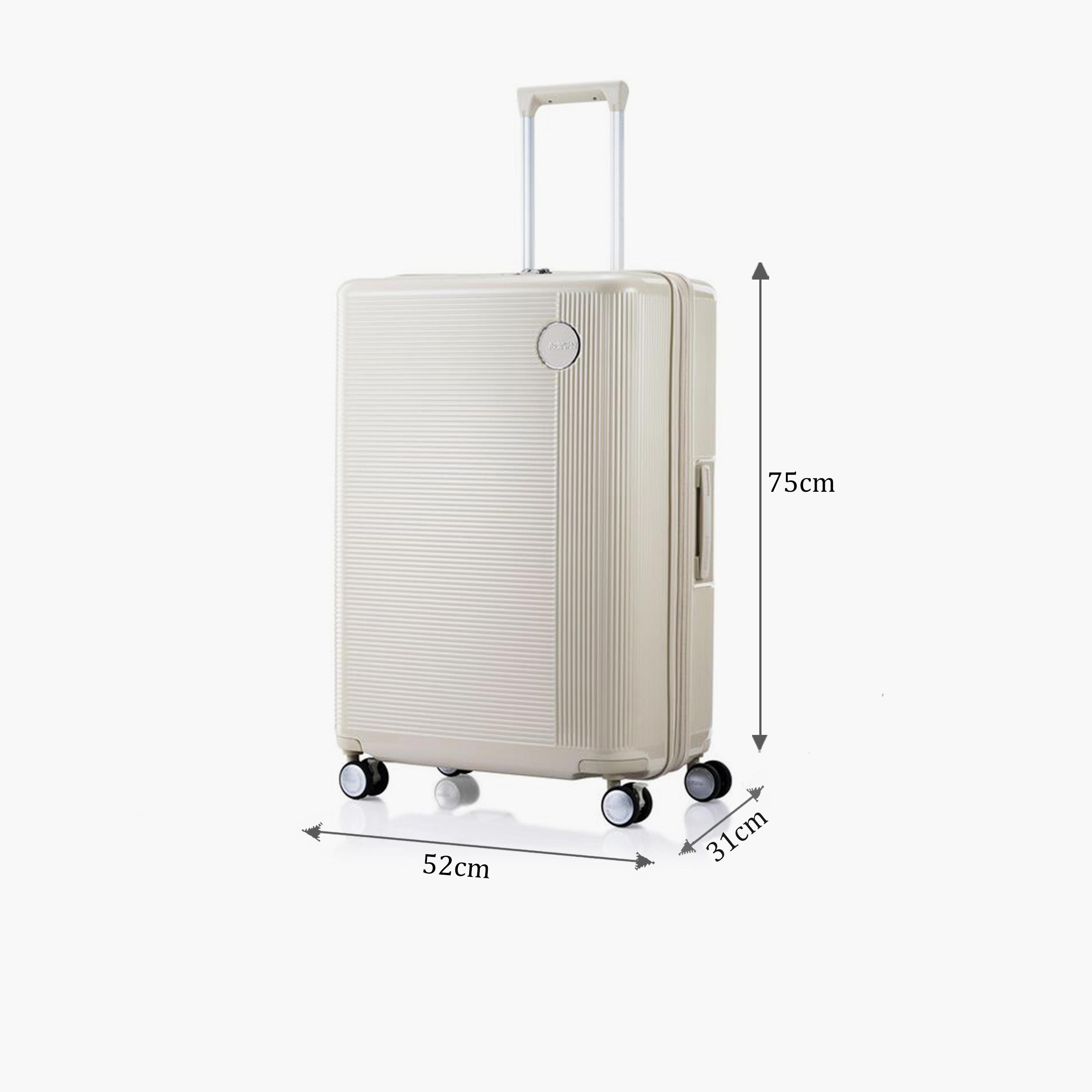 American Tourister Gemina Pro 75 CM Large Check-in Polycarbonate with ABS Hard-Sided 4-Wheeler Spinner Trolley Bag with TSA Lock-travel-luggagesandbags-luggage-image-2