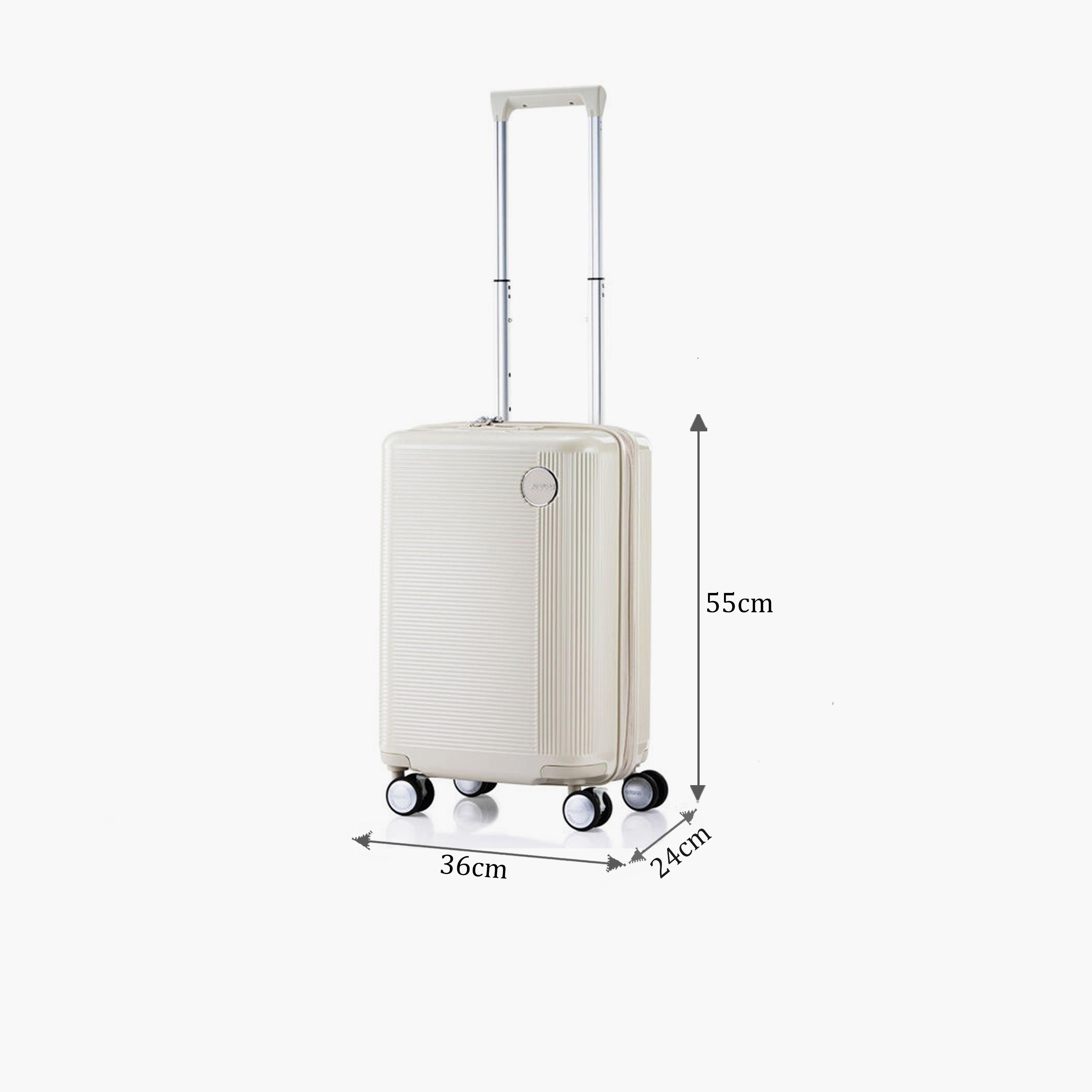 American Tourister Gemina Pro 55 CM Small Cabin Polycarbonate with ABS Hard-Sided 4-Wheeler Spinner Trolley Bag with TSA Lock-travel-luggagesandbags-luggage-image-2