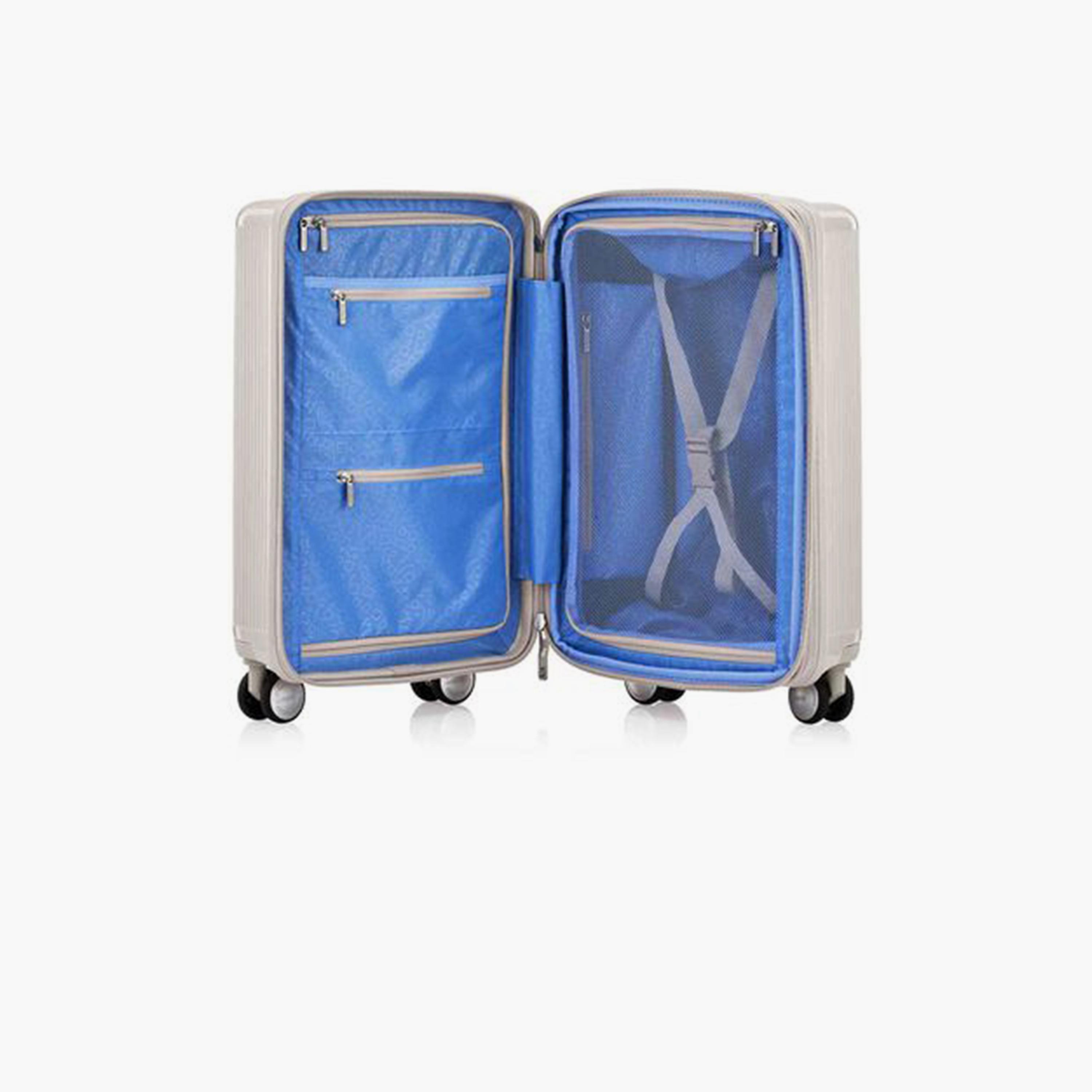 American Tourister Gemina Pro 55 CM Small Cabin Polycarbonate with ABS Hard-Sided 4-Wheeler Spinner Trolley Bag with TSA Lock-travel-luggagesandbags-luggage-image-8