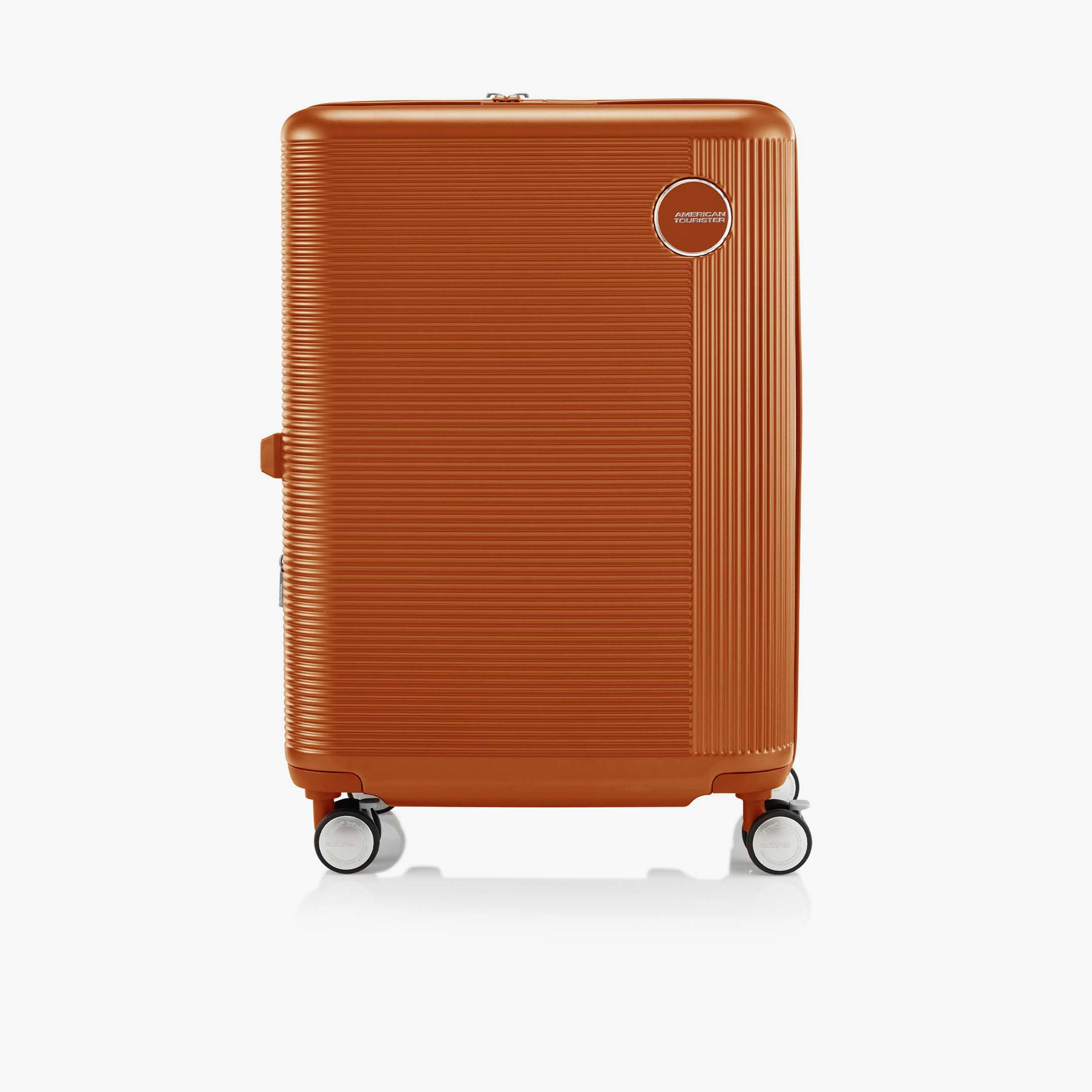 American Tourister Gemina Pro 65 CM Medium Check-in Polycarbonate with ABS Hard-Sided 4-Wheeler Spinner Trolley Bag with TSA Lock-travel-luggagesandbags-luggage-image-1