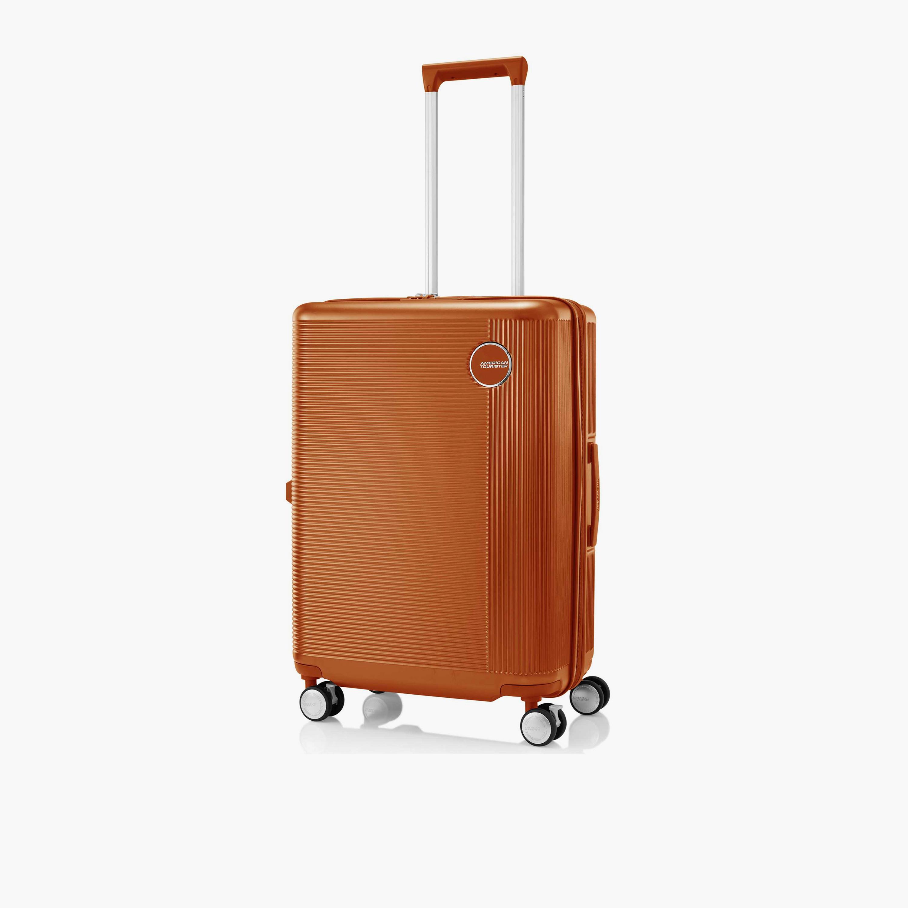 American Tourister Gemina Pro 65 CM Medium Check-in Polycarbonate with ABS Hard-Sided 4-Wheeler Spinner Trolley Bag with TSA Lock-travel-luggagesandbags-luggage-image-5