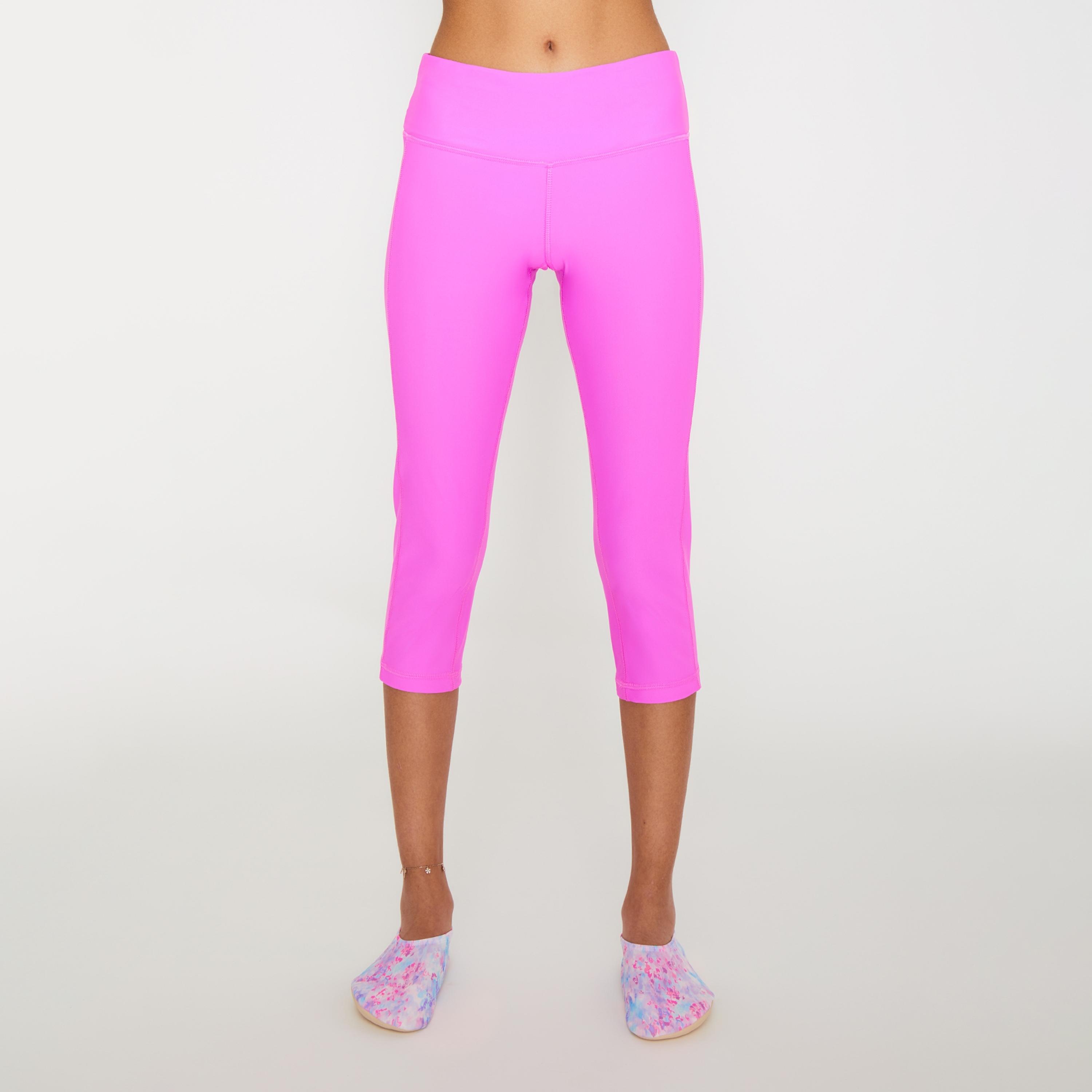 جوارب طويلة للفتيات من COEGA Sunwear مقاس 3/4، قطرات مجردة أرجوانية-sports-gear-swimming-girl-image-1