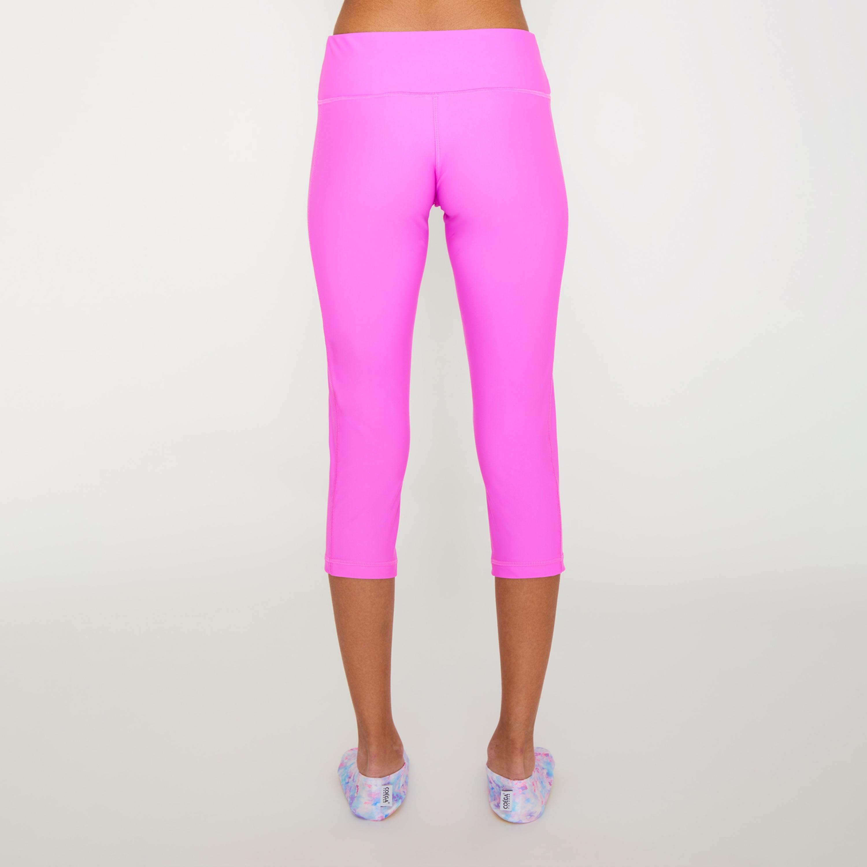 جوارب طويلة للفتيات من COEGA Sunwear مقاس 3/4، قطرات مجردة أرجوانية-sports-gear-swimming-girl-image-3