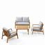 طقم جلسة خارجية 4 مقاعد مع طاولة - هوم جويز-furniture-outdoor-sofasandchairs-image-1