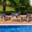 طقم جلسة خارجية 4 مقاعد مع طاولة - هوم جويز-furniture-outdoor-sofasandchairs-image-3
