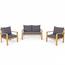 طقم جلسة خارجية 4 مقاعد مع طاولة - هوم جويز-furniture-outdoor-sofasandchairs-image-2