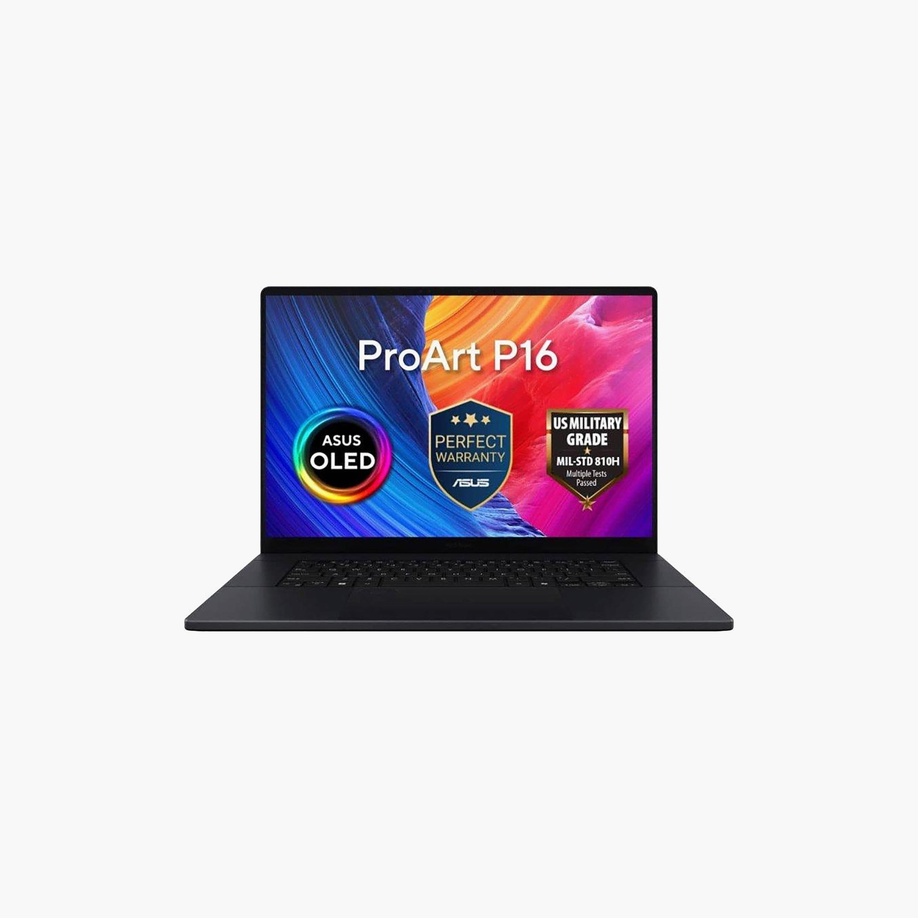 لابتوب أسوس برو آرت P16 بمعالج AMD رايزن AI 9، رام 64 جيجابايت، 2 تيرابايت SSD، شاشة 16 بوصة 3K OLED، كرت شاشة RTX 5070، ويندوز 11 | H7606WP-RJ087W-electronics-laptops-image-1