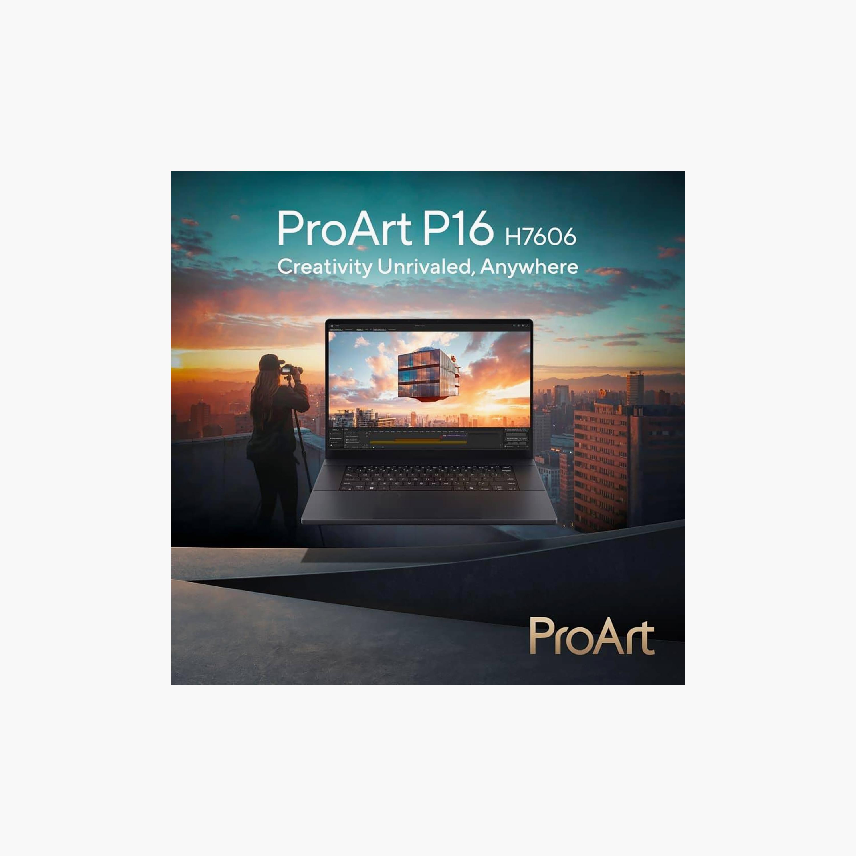 لابتوب أسوس برو آرت P16 بمعالج AMD رايزن AI 9، رام 64 جيجابايت، 2 تيرابايت SSD، شاشة 16 بوصة 3K OLED، كرت شاشة RTX 5070، ويندوز 11 | H7606WP-RJ087W-electronics-laptops-image-2