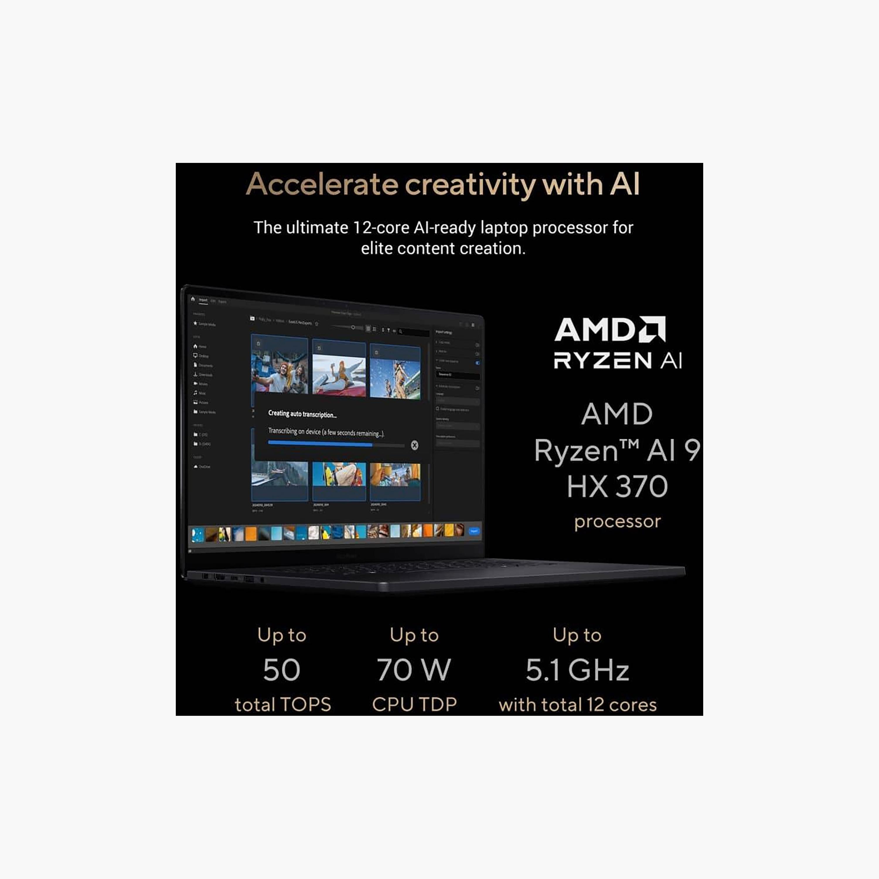 لابتوب أسوس برو آرت P16 بمعالج AMD رايزن AI 9، رام 64 جيجابايت، 2 تيرابايت SSD، شاشة 16 بوصة 3K OLED، كرت شاشة RTX 5070، ويندوز 11 | H7606WP-RJ087W-electronics-laptops-image-4