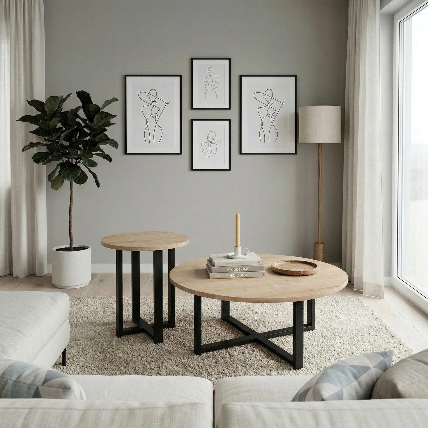 Mesa 2‑Piece Coffee Table Set