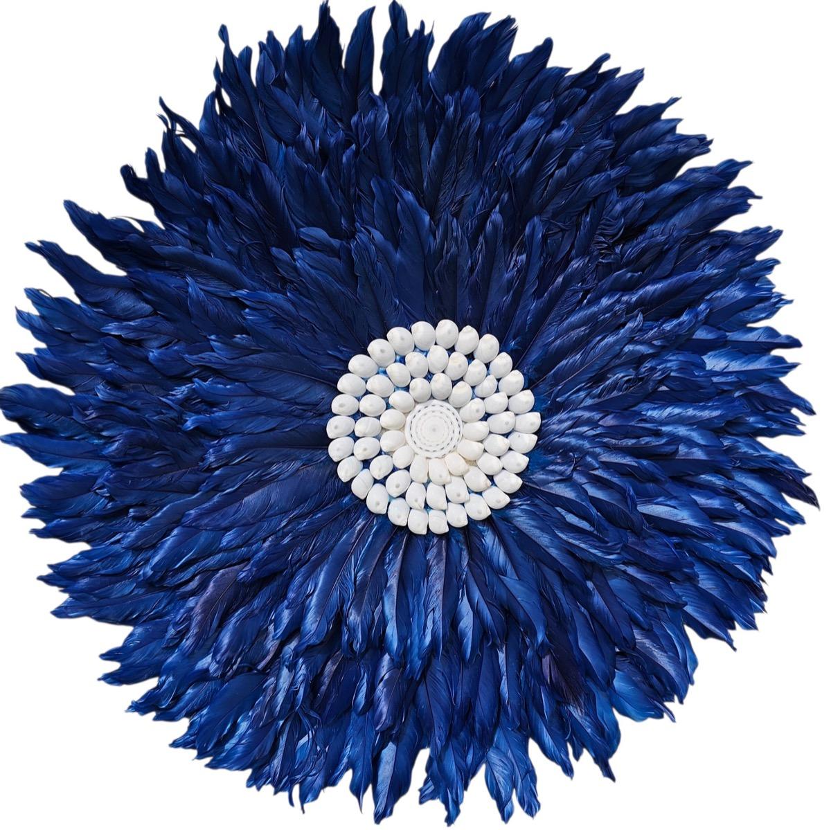 The 8 Senses Living Feather Juju Large Wall Decor with Shells - 55 cm