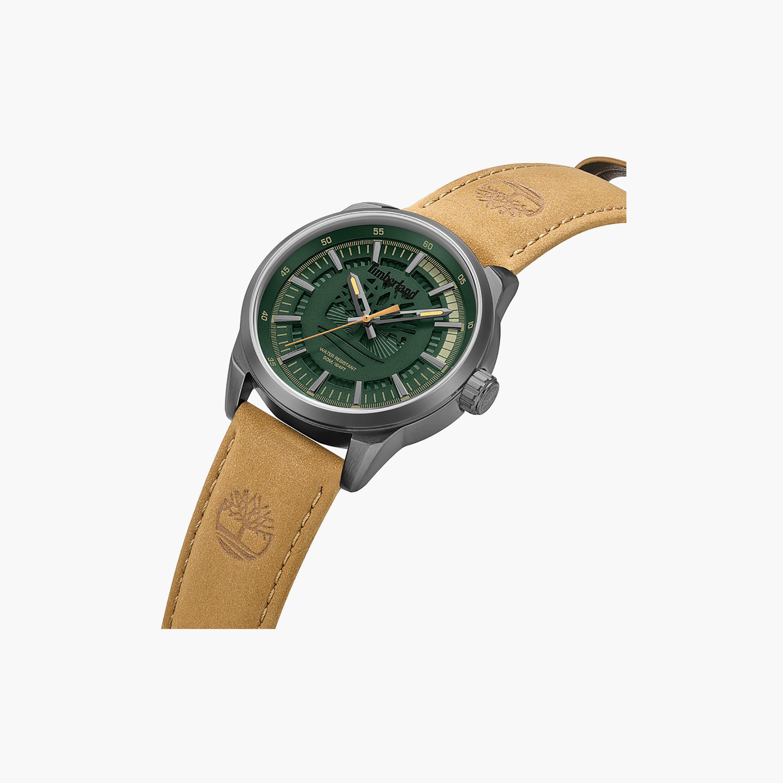 Lanigan Green Dial Leather Strap Analog Watch for Men 44mm-men-watchesandjewellery-watches-image-2