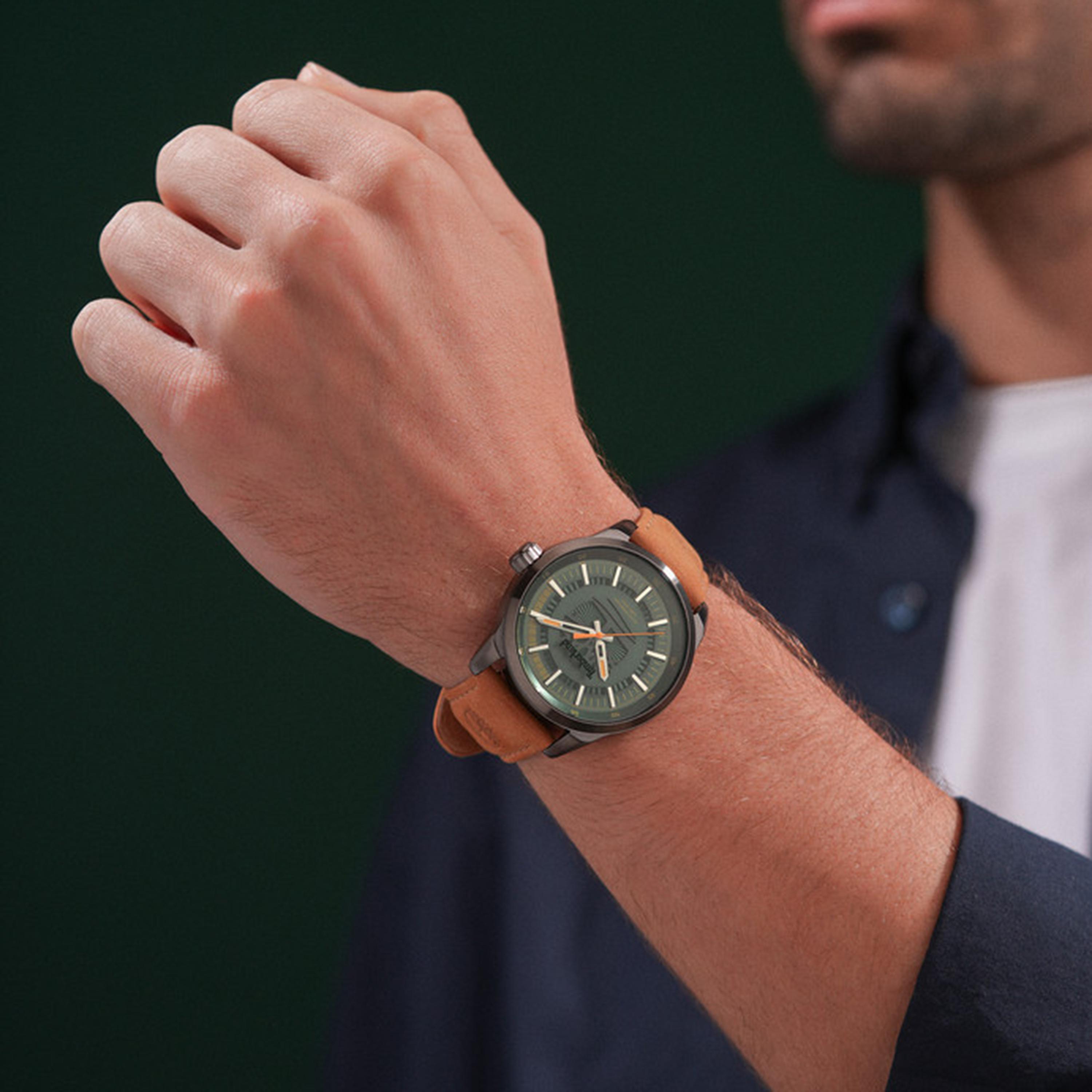 Lanigan Green Dial Leather Strap Analog Watch for Men 44mm-men-watchesandjewellery-watches-image-5