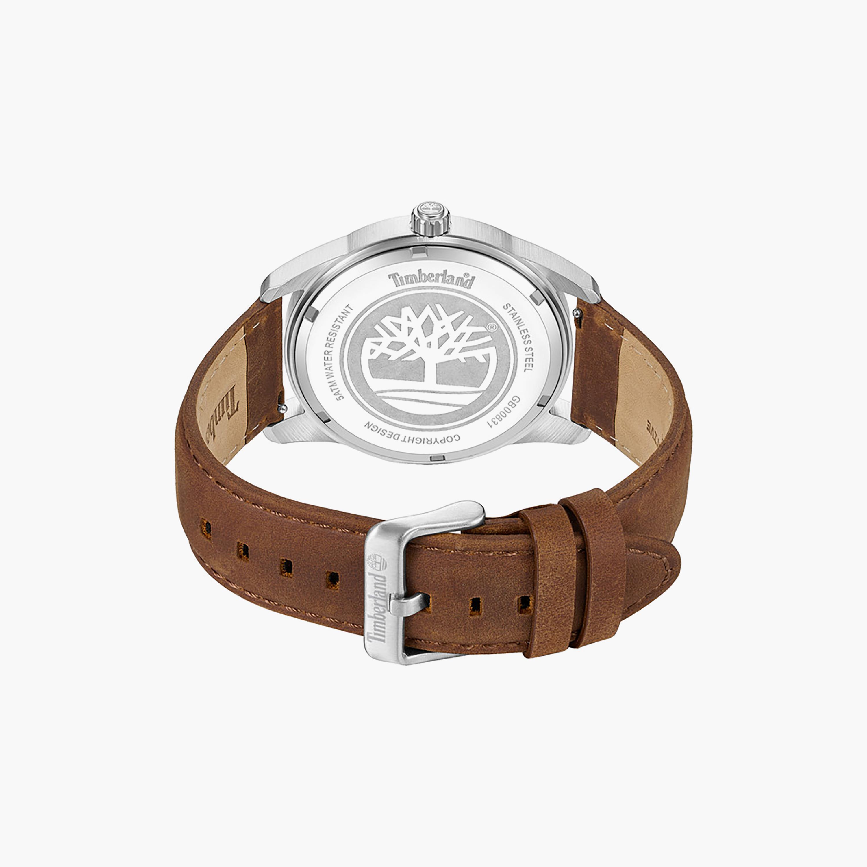 Birch Road Blue Dial Leather Strap Analog Watch for Men 45mm-men-watchesandjewellery-watches-image-3