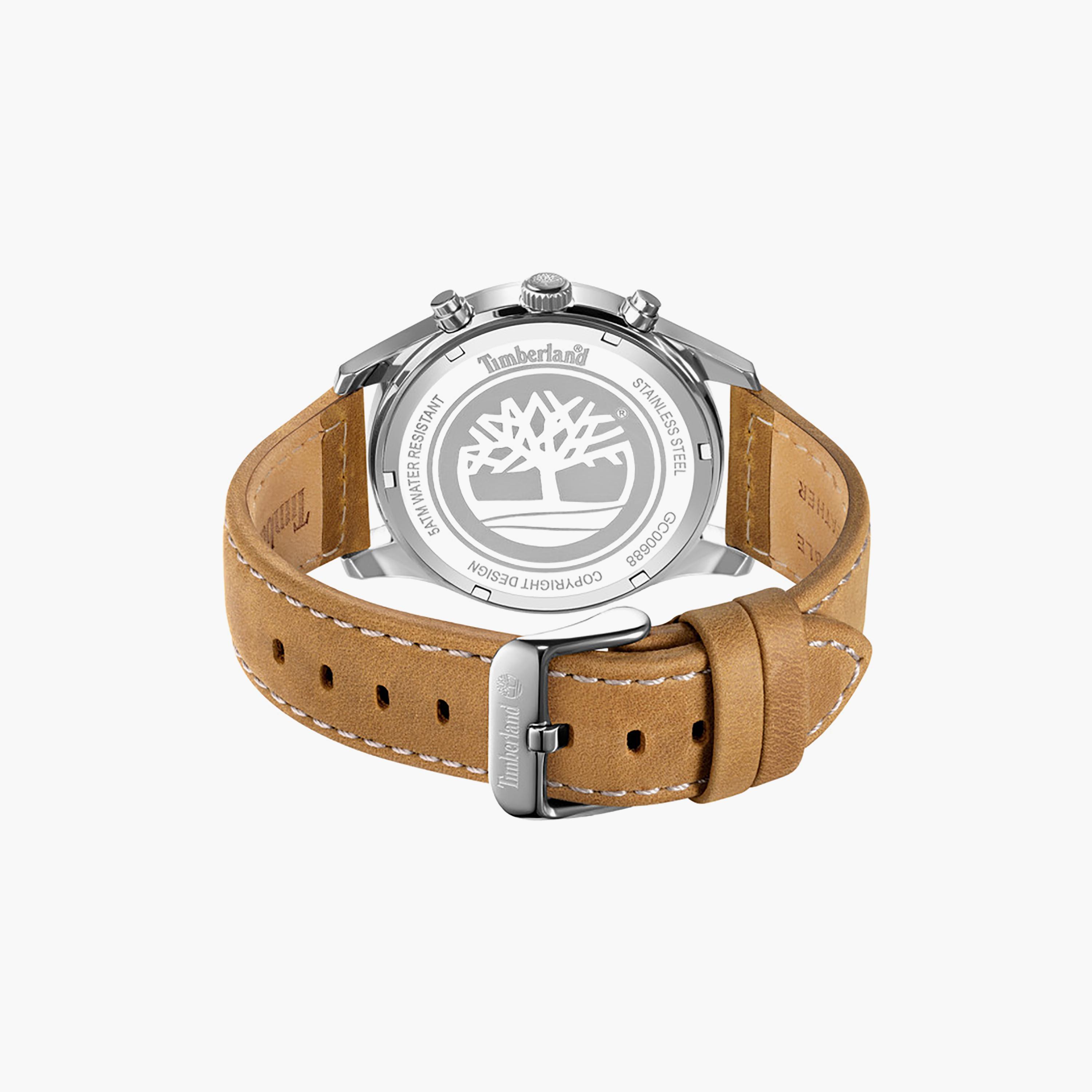ساعة كيلينغتون بيك كرونوغراف للرجال، مينا أزرق وسوار جلدي، قطر 43 مم-men-watchesandjewellery-watches-image-3