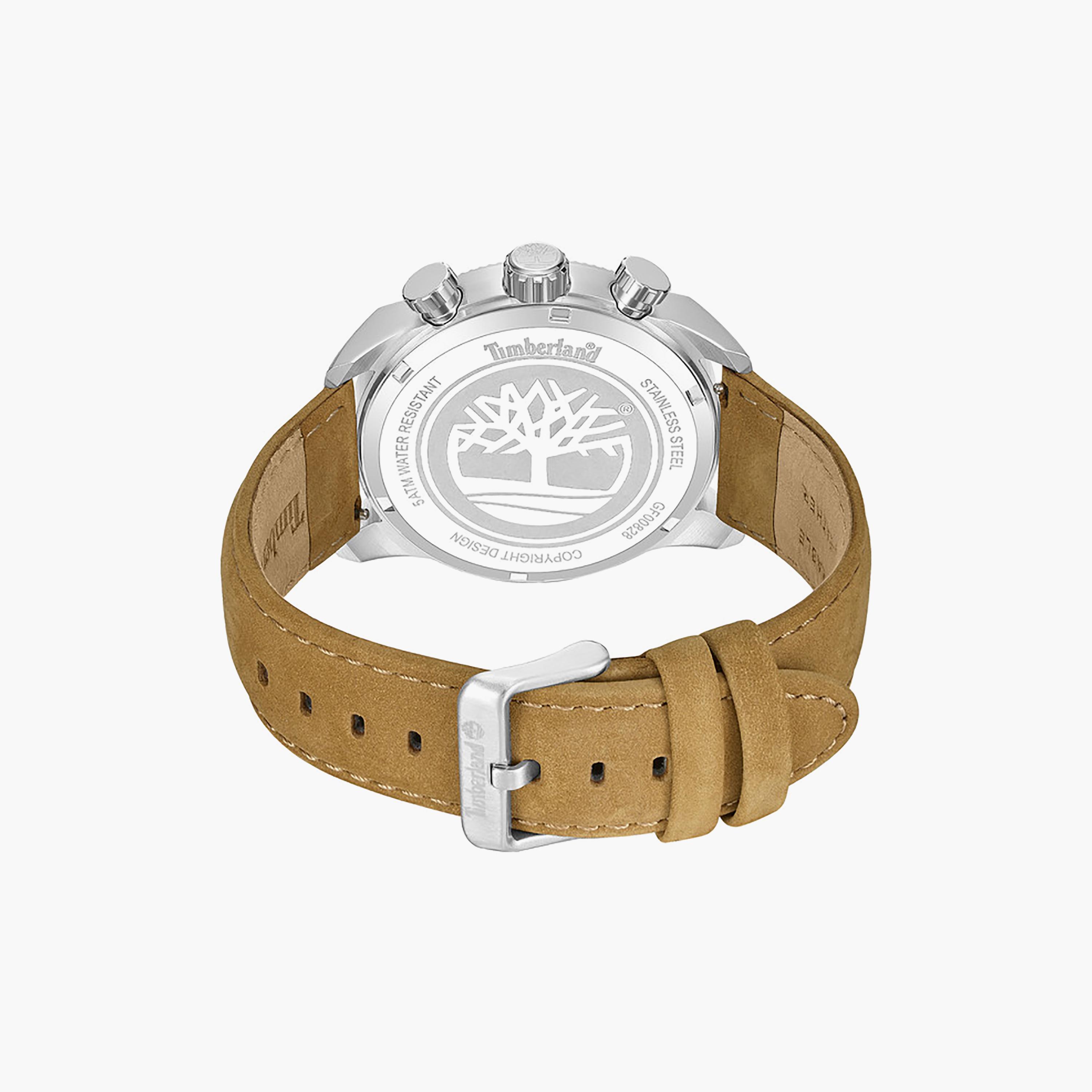 ساعة هينيكر II كرونوغراف للرجال، مينا أسود وسوار جلدي، مقاس 46 مم-men-watchesandjewellery-watches-image-3