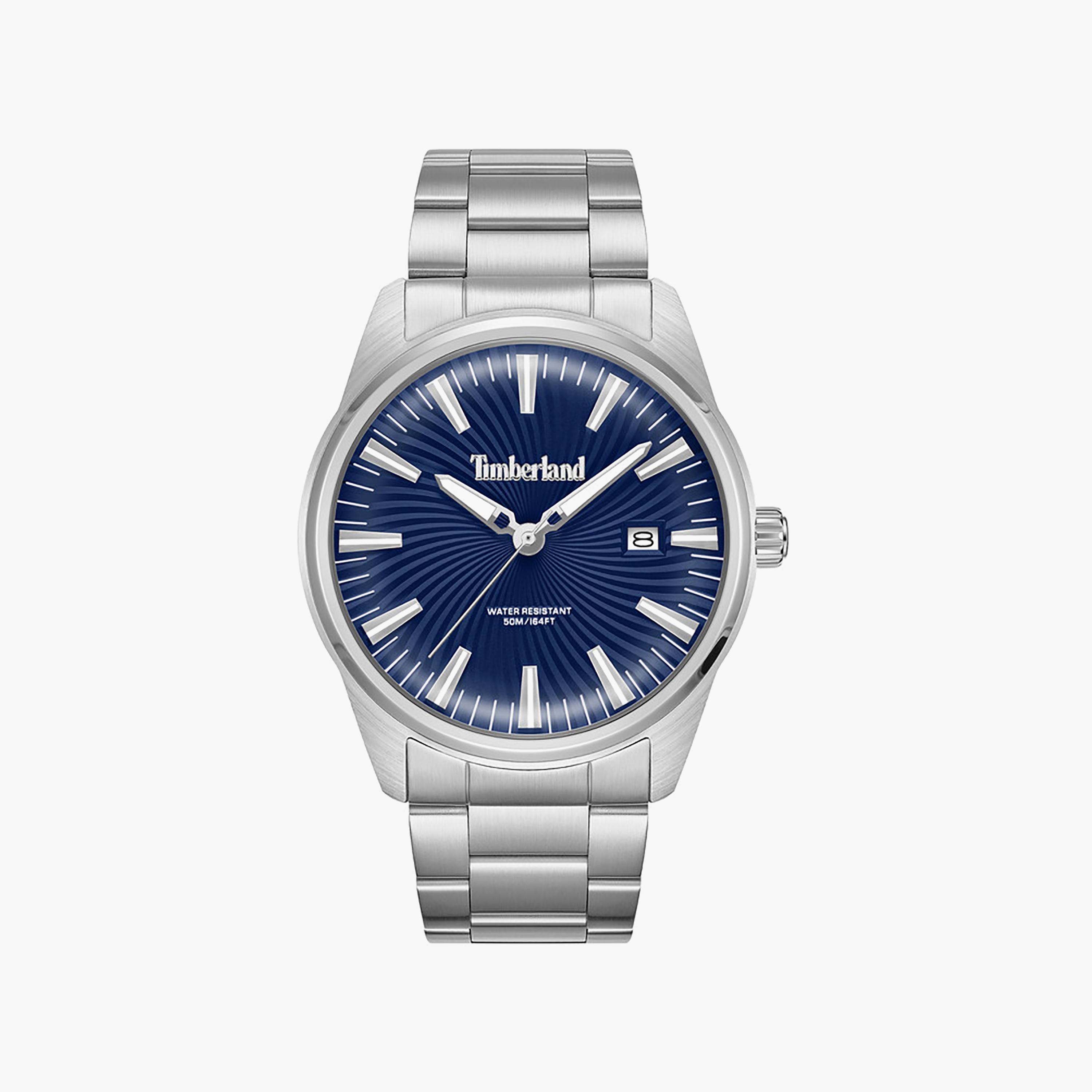 Birch Road Blue Dial Stainless Steel Bracelet Analog Watch for Men 45mm-men-watchesandjewellery-watches-image-1