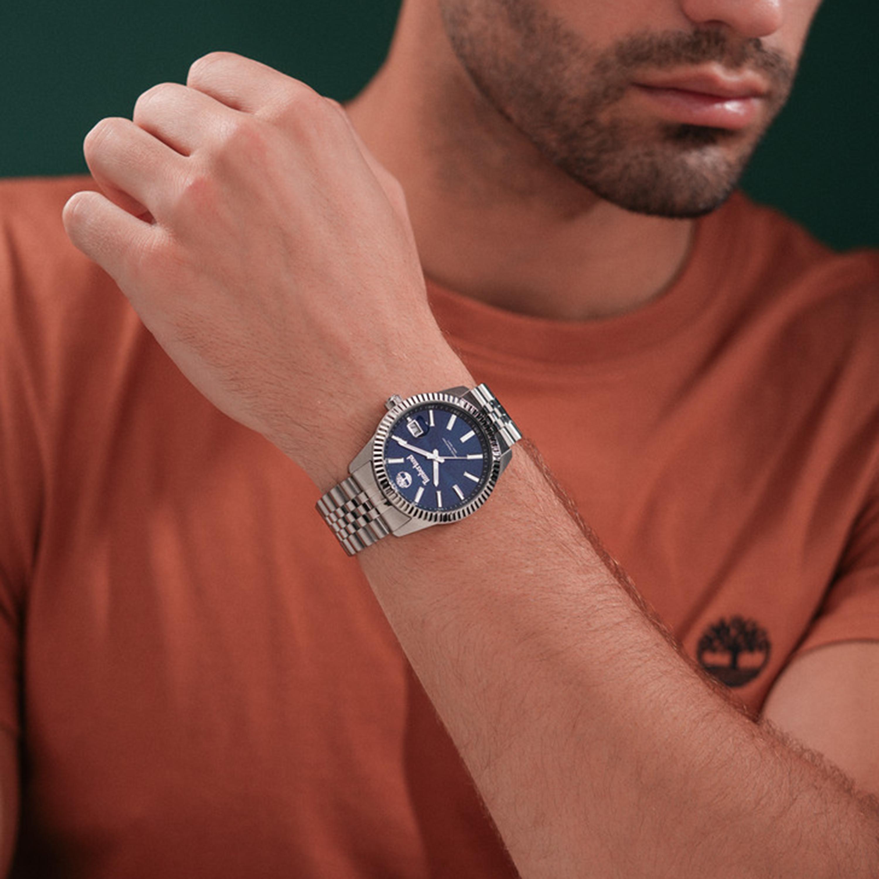 Northerd Blue Dial Stainless Steel Bracelet Analog Watch for Men 41mm-men-watchesandjewellery-watches-image-4