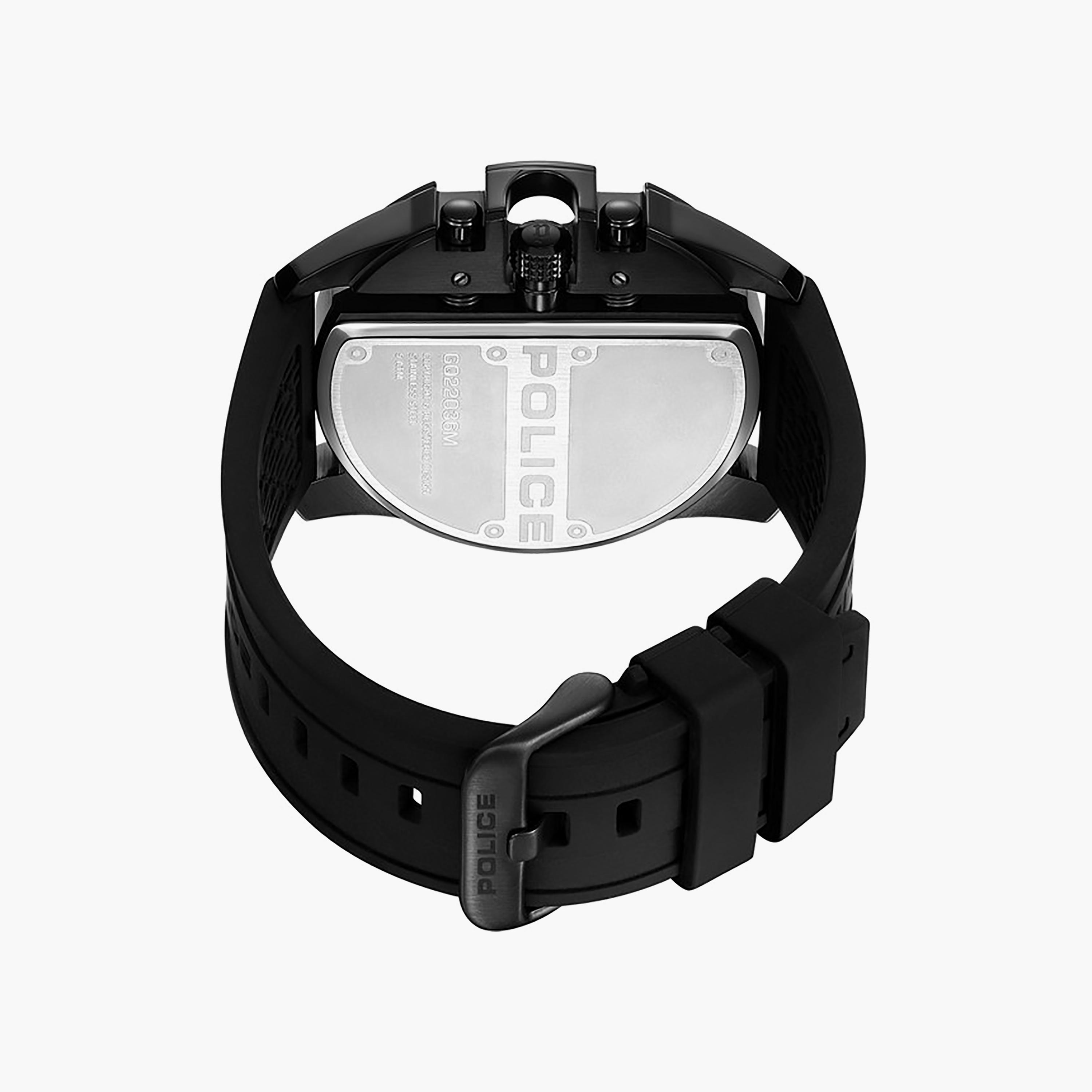 Daintree Black Dial Silicone Strap Chronograph Watch for Men 48mm-men-watchesandjewellery-watches-image-3
