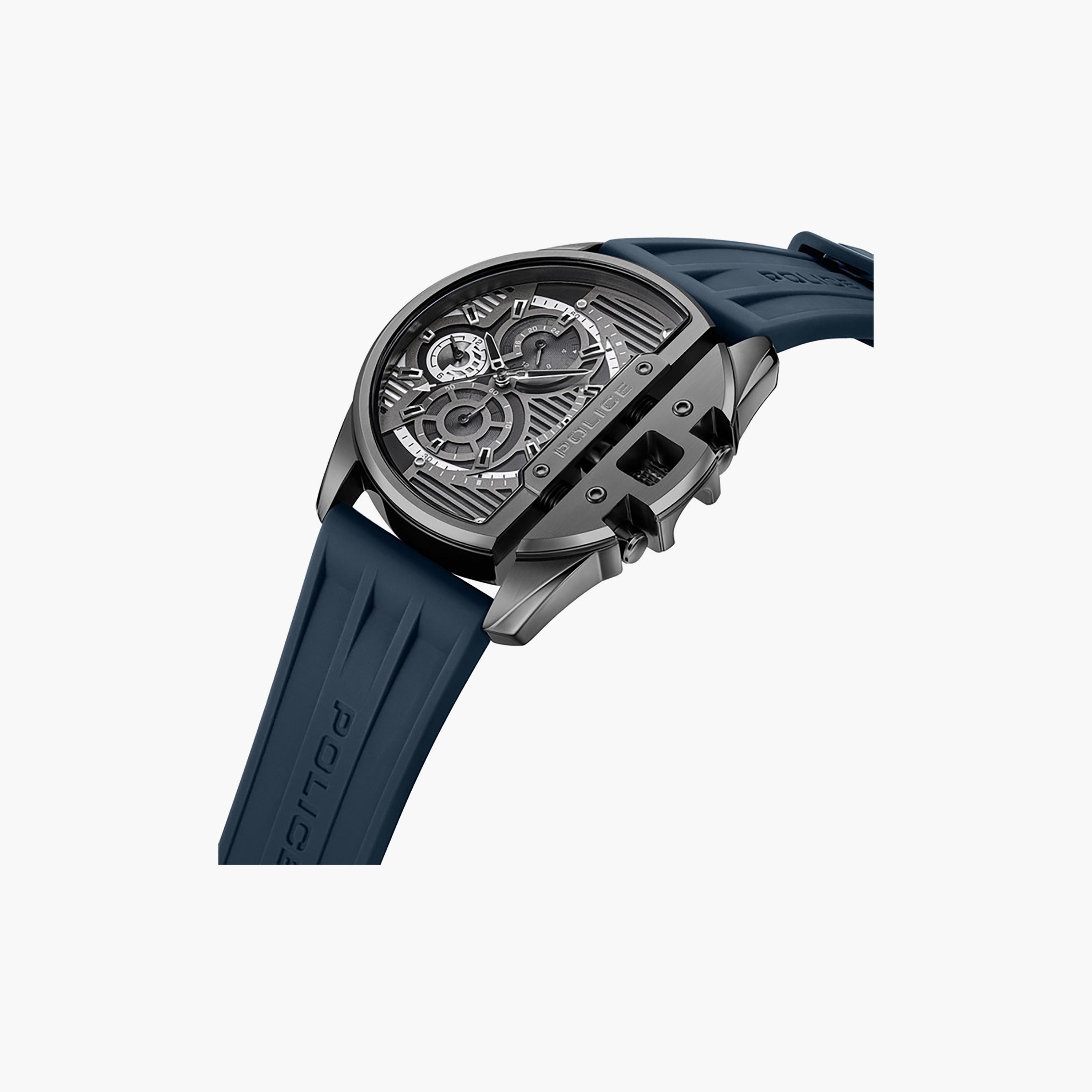 Daintree Black Dial Silicone Strap Chronograph Watch for Men 48mm-men-watchesandjewellery-watches-image-2