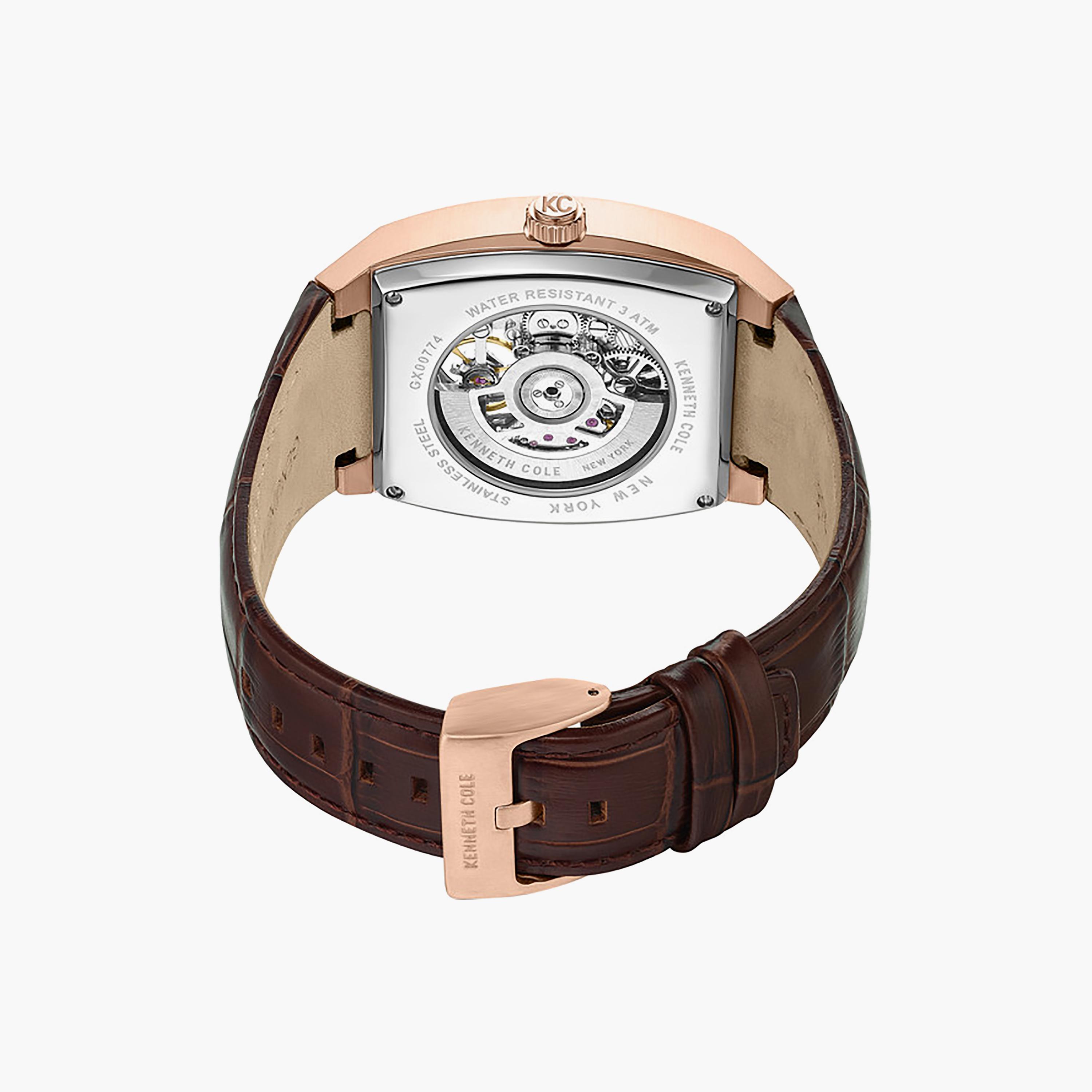 White Dial Leather Strap Multifunction Watch for Men 40mm-men-watchesandjewellery-watches-image-2