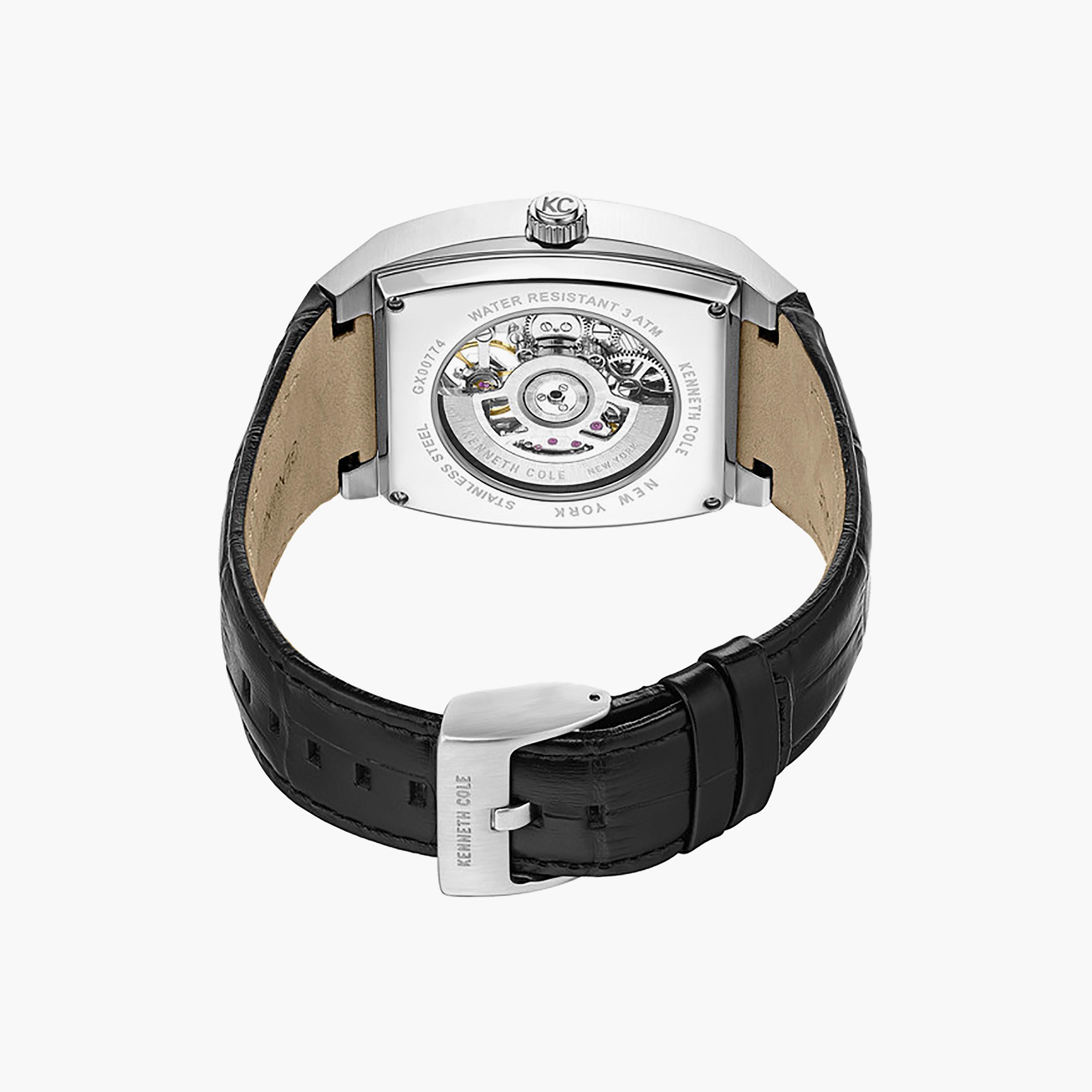 Black Dial Leather Strap Multifunction Watch for Men 40mm-men-watchesandjewellery-watches-image-3