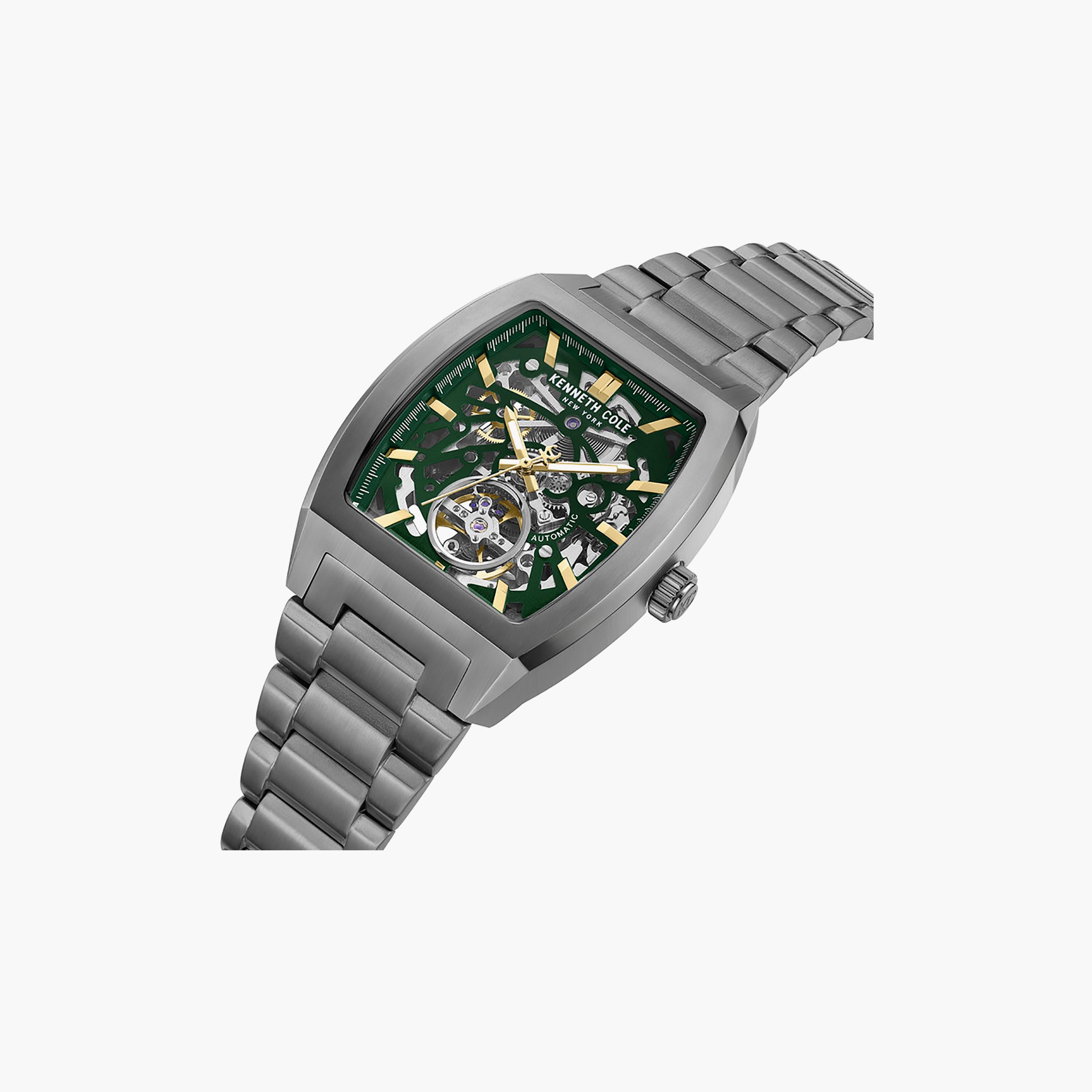 Green Dial Stainless Steel Bracelet Multifunction Watch for Men 40mm-men-watchesandjewellery-watches-image-3