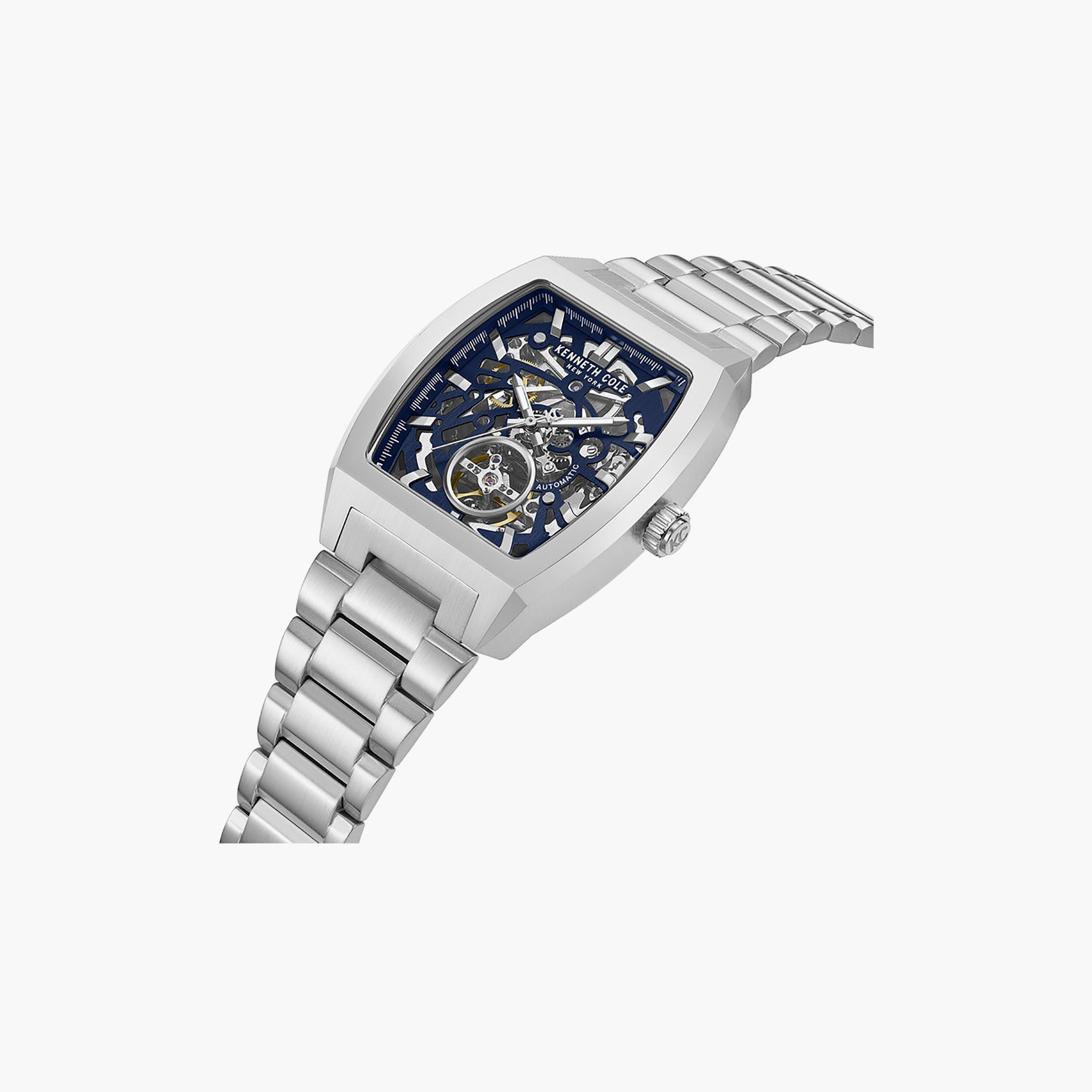 Blue Dial Stainless Steel Bracelet Multifunction Watch for Men 40mm-men-watchesandjewellery-watches-image-2