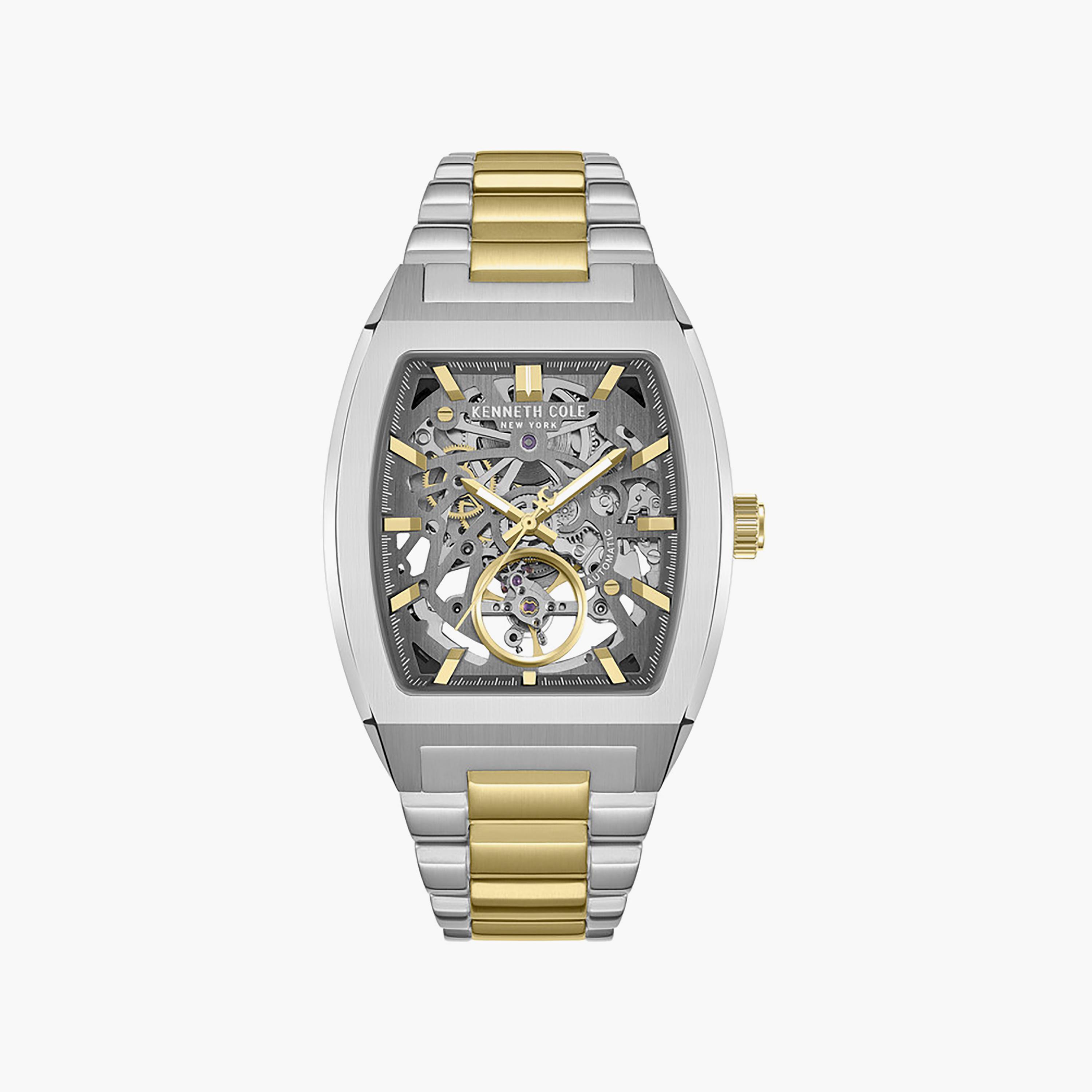 Gun Dial Stainless Steel Bracelet Multifunction Watch for Men 40mm-men-watchesandjewellery-watches-image-1