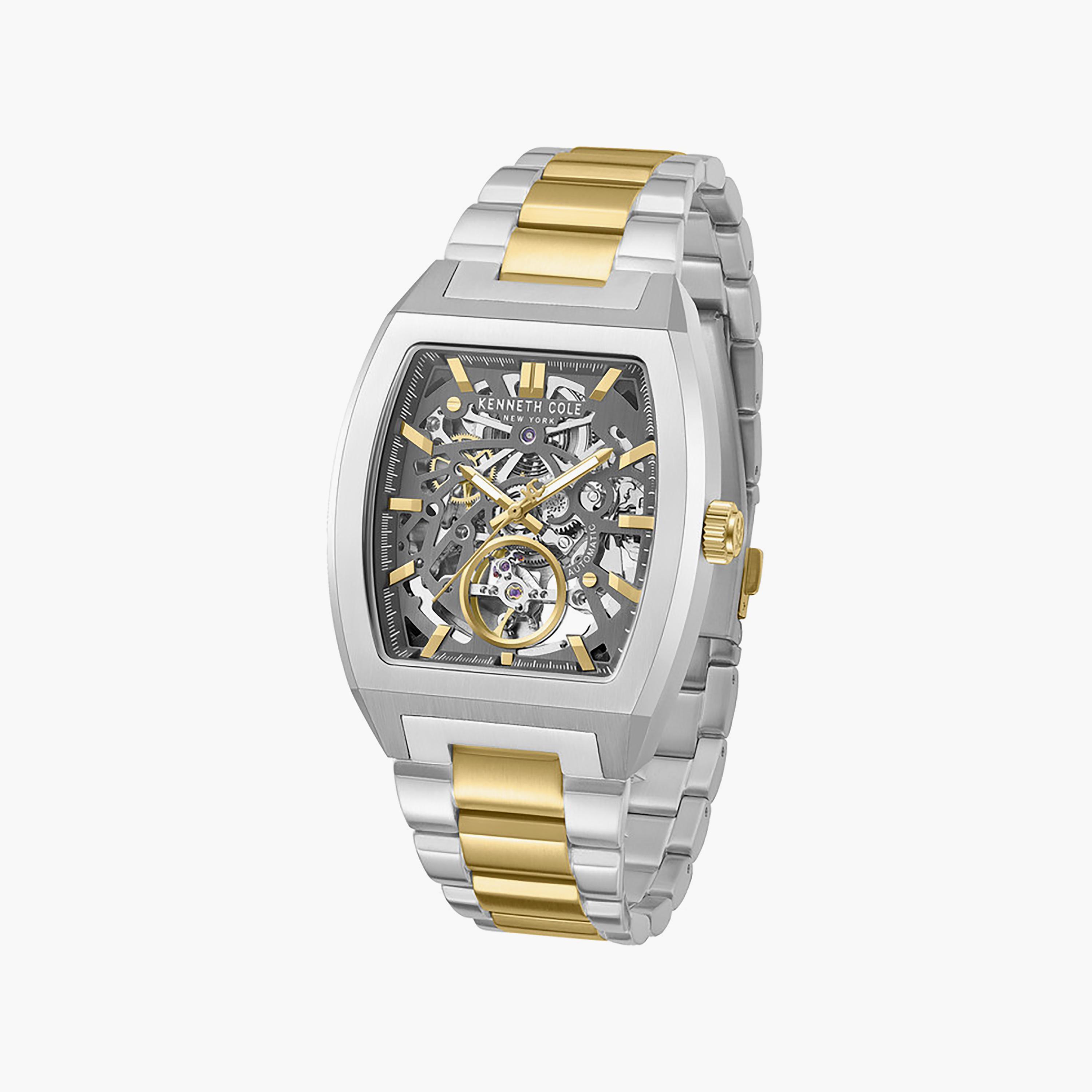 Gun Dial Stainless Steel Bracelet Multifunction Watch for Men 40mm-men-watchesandjewellery-watches-image-3
