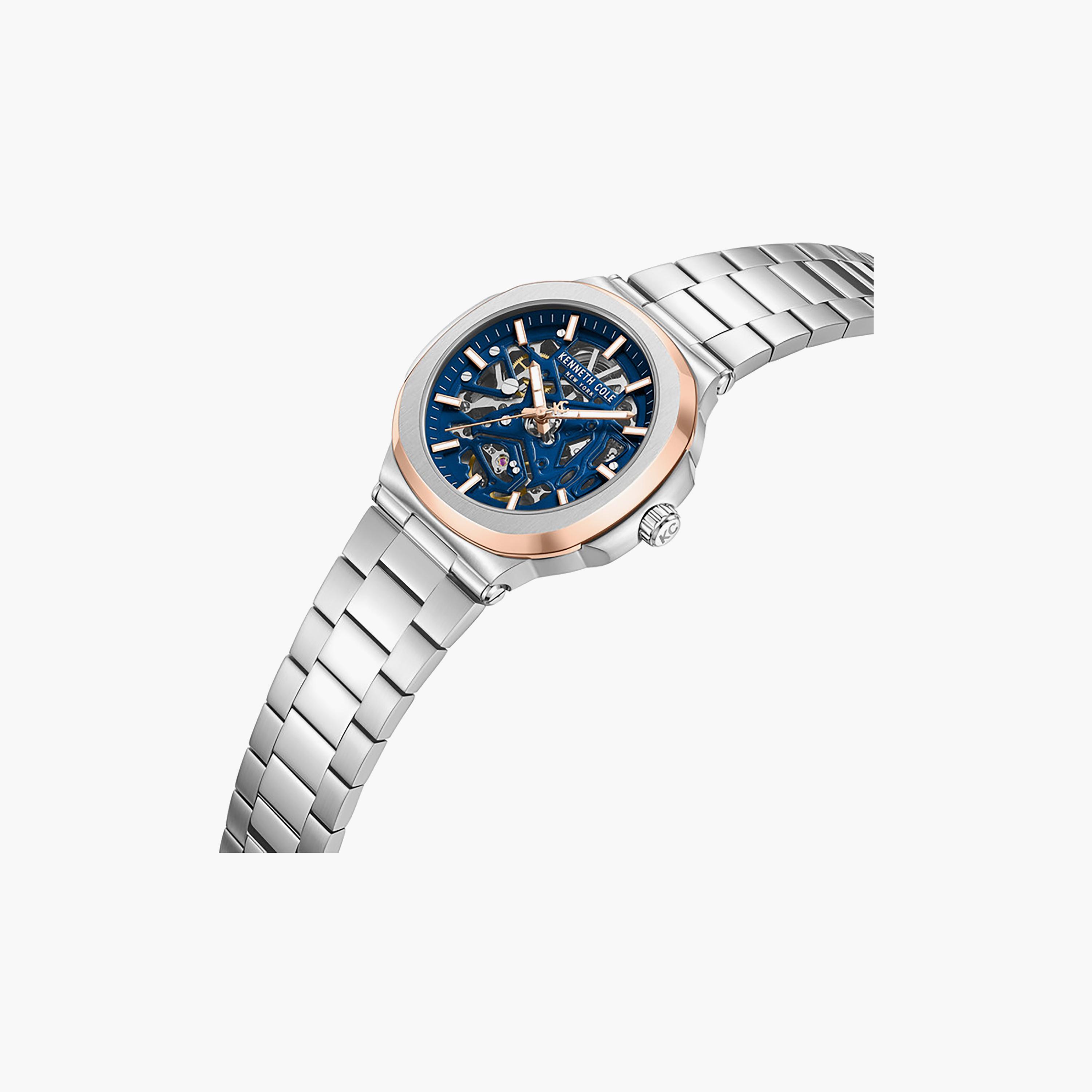 Blue Dial Stainless Steel Bracelet Multifunction Watch for Men 45.5mm-men-watchesandjewellery-watches-image-2