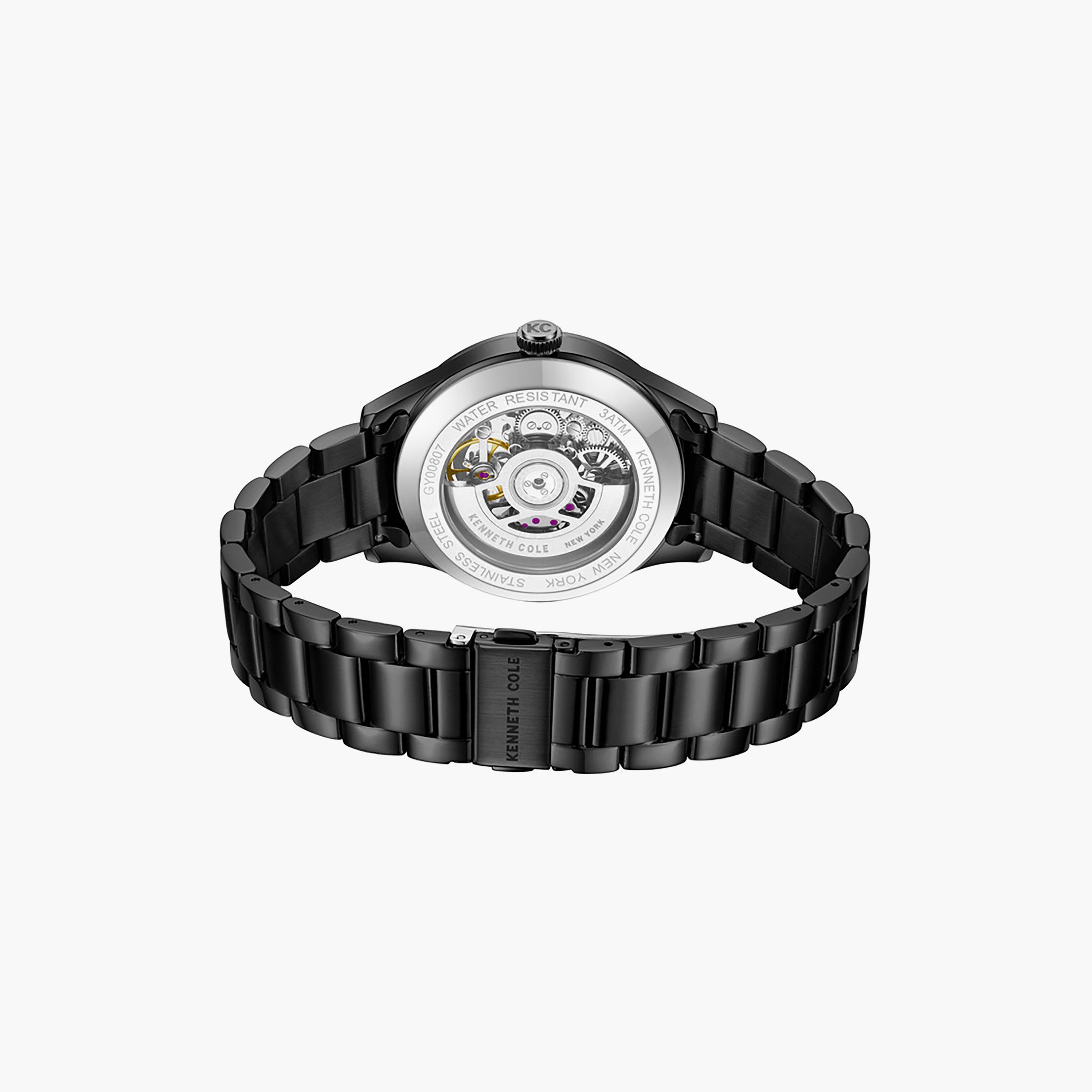 Black Dial Stainless Steel Bracelet Multifunction Watch for Men 42mm-men-watchesandjewellery-watches-image-3