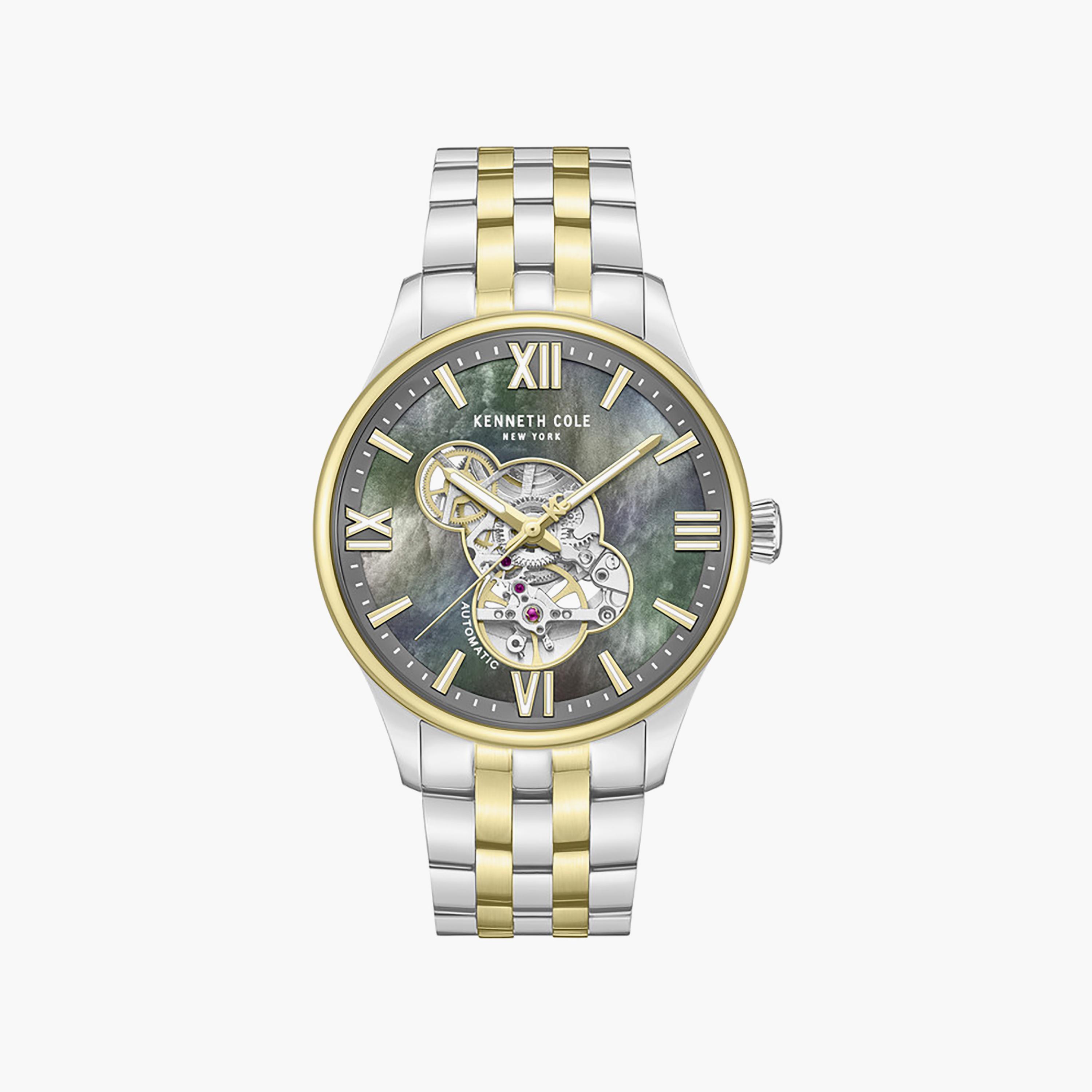 Mother Of Pearl Dial Stainless Steel Bracelet Multifunction Watch for Men 43mm-men-watchesandjewellery-watches-image-1